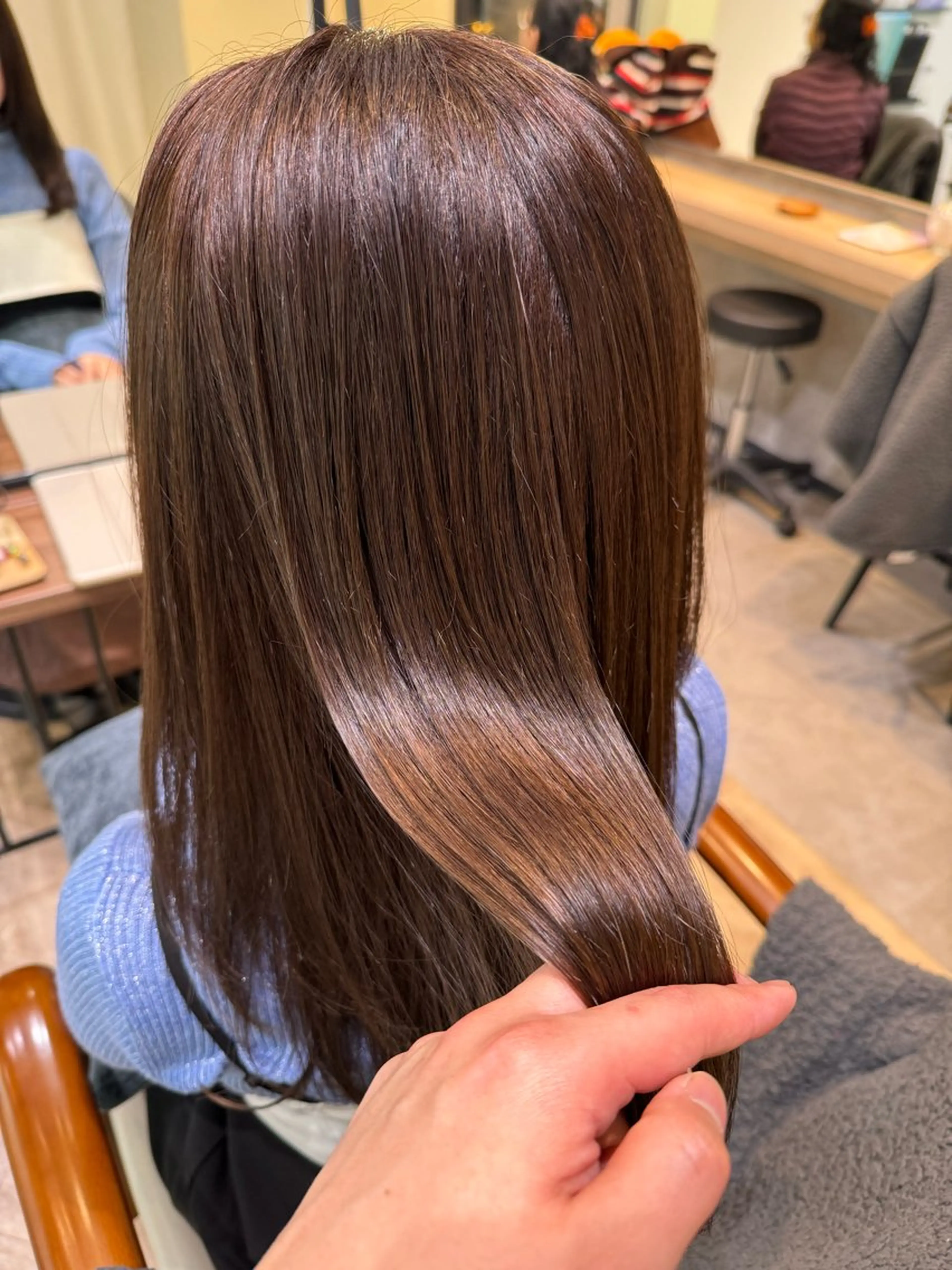 セミロング カラー ヘアカラー トリートメント 新宿 / Aujua ｿﾑﾘｴ🫧森田涼介のヘアスタイル