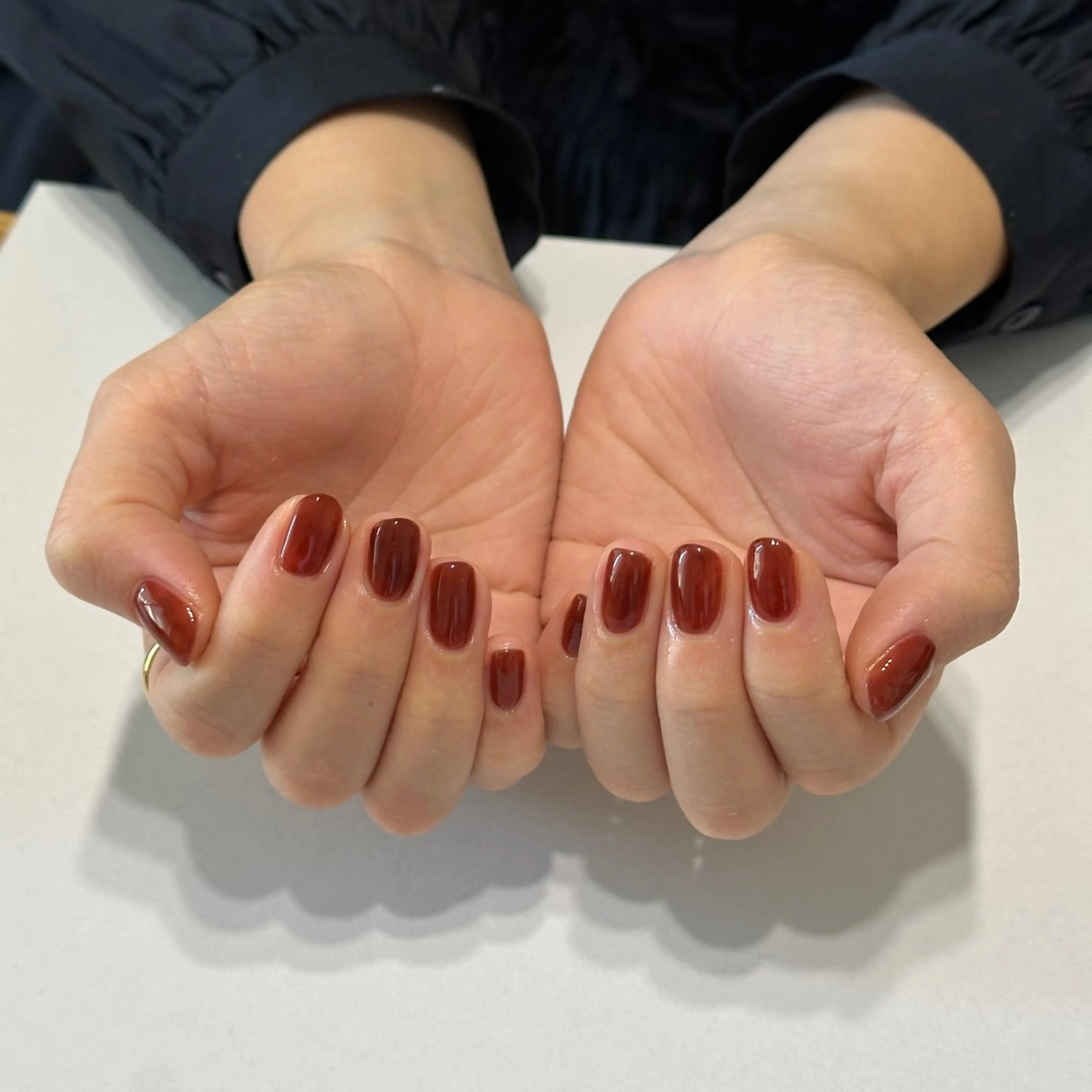 ネイル ブラウン フットネイル cyaan所属・nail salon Cyaanのネイルデザイン