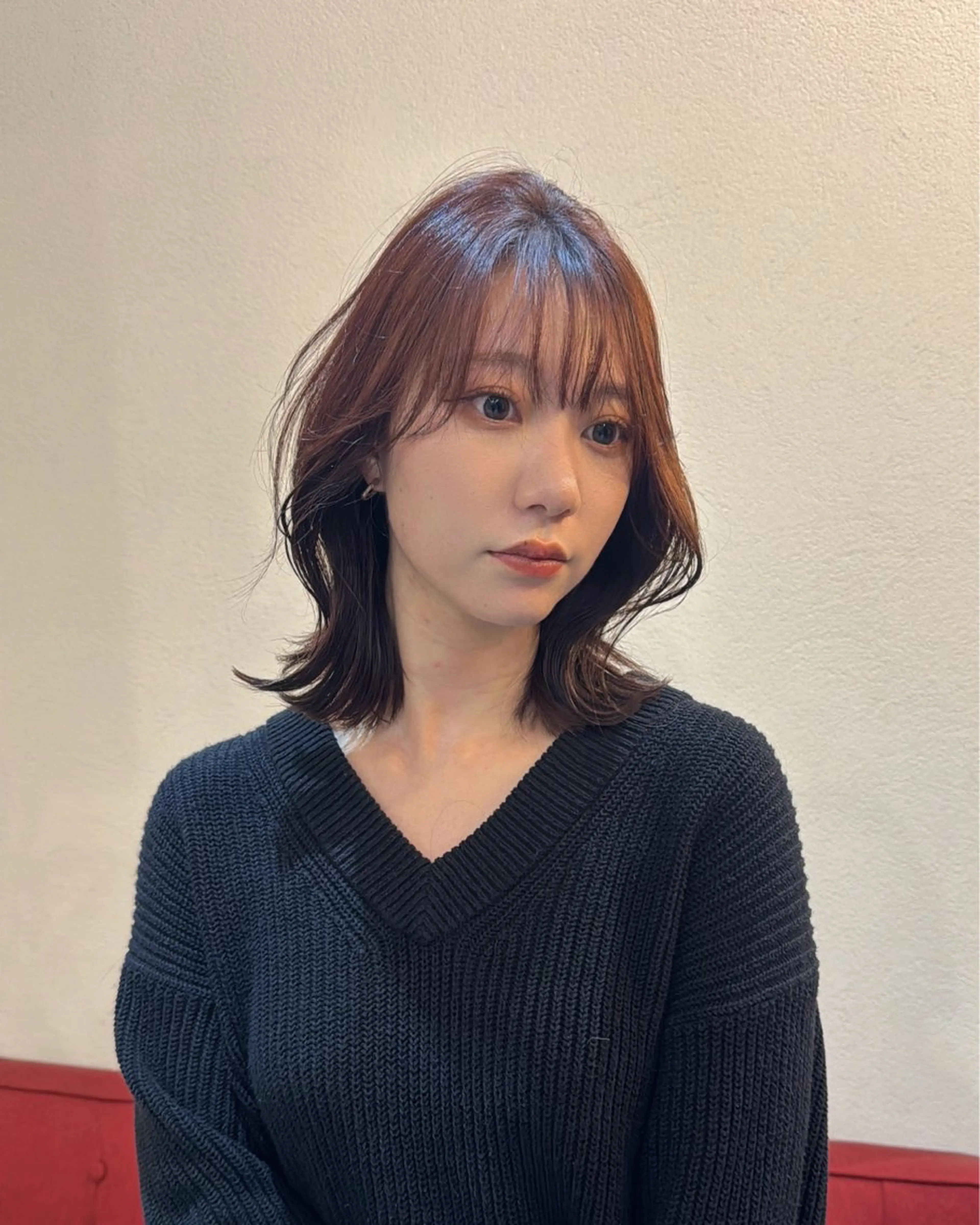 ミディアム レイヤーカット/髪質 改善/鷲尾 駿のヘアスタイル