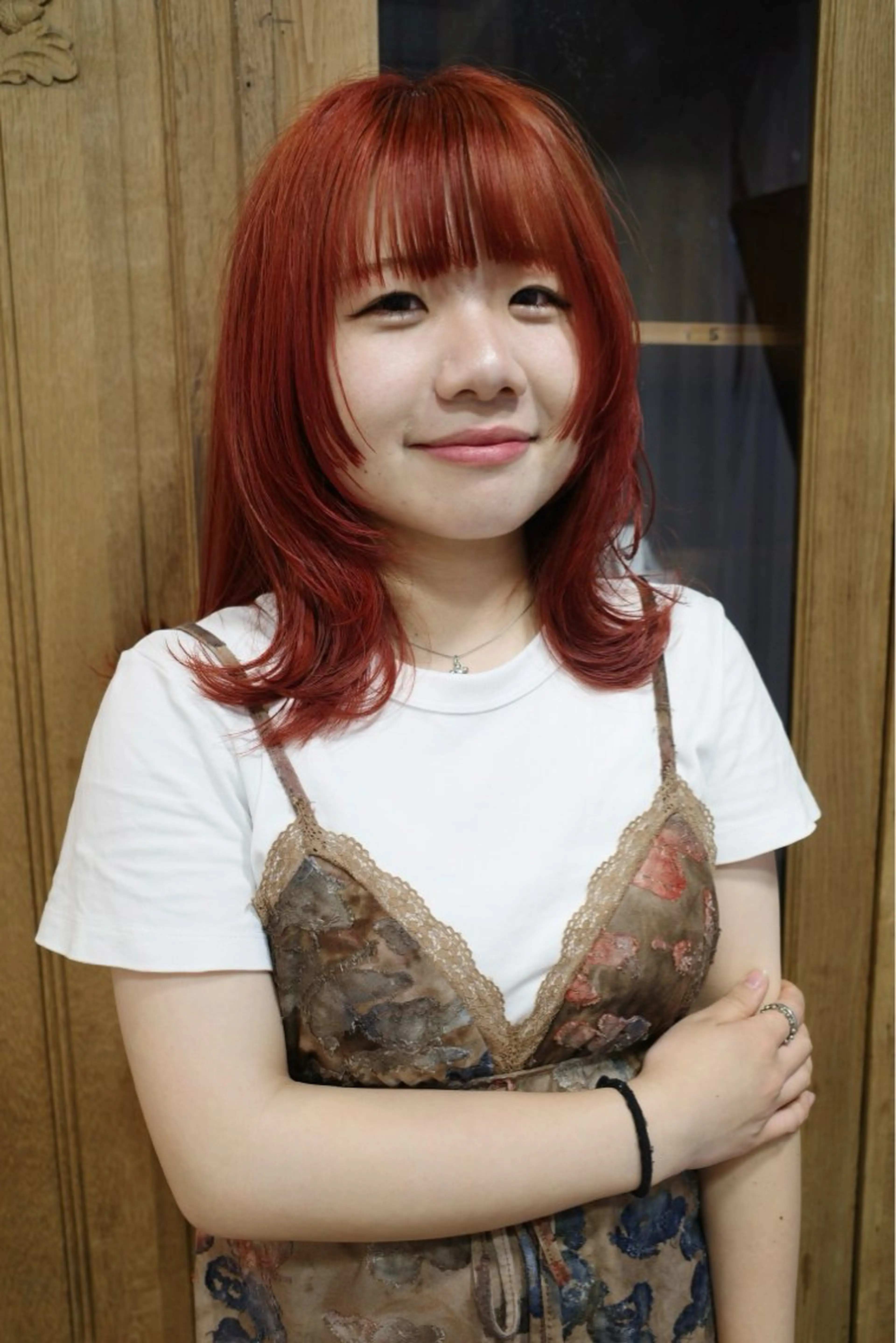 セミロング ヘアカラー 【Pia】 セナ/ハイトーンのヘアスタイル