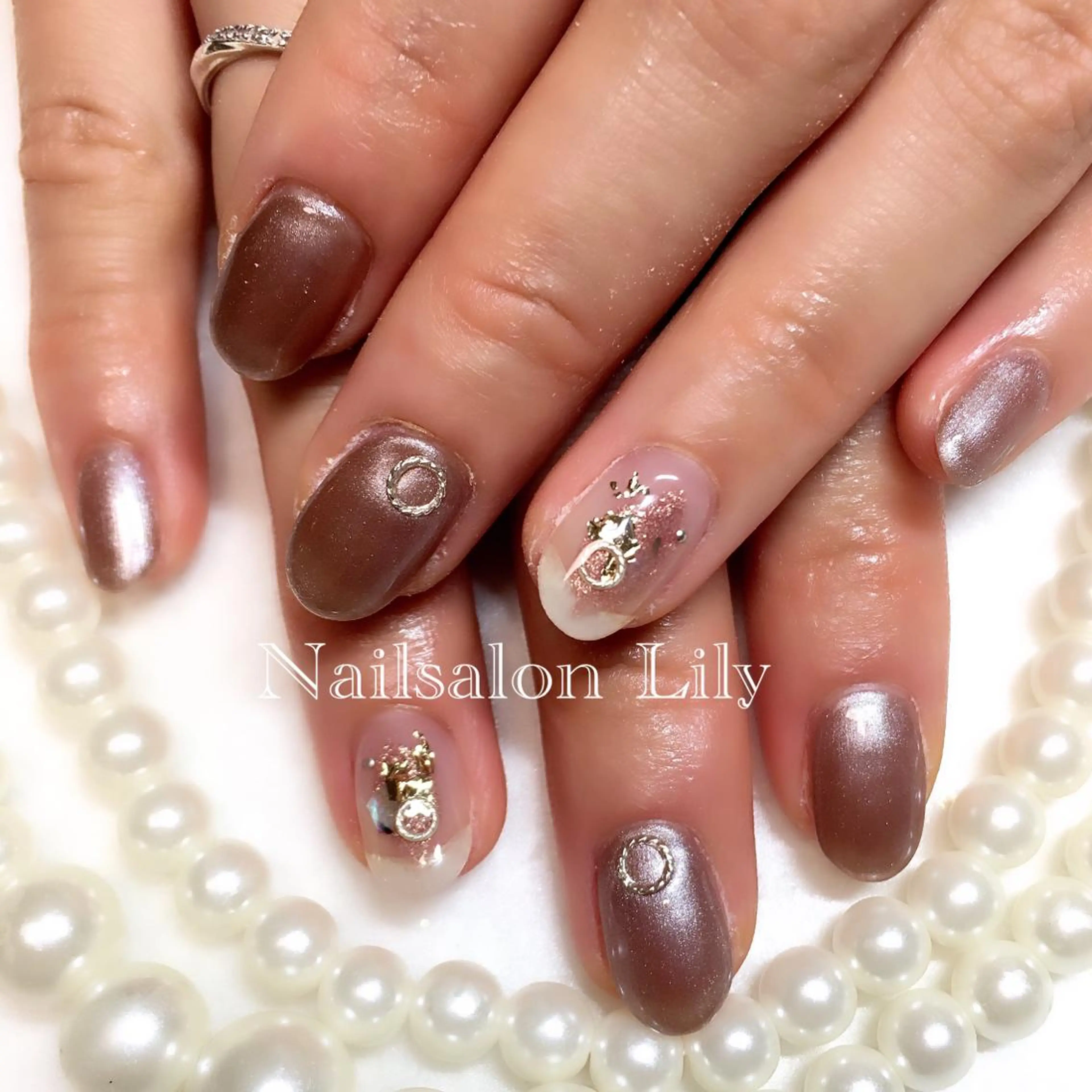 ネイル ニュアンスネイル Lily*nail 🌻Mii🌻のネイルデザイン