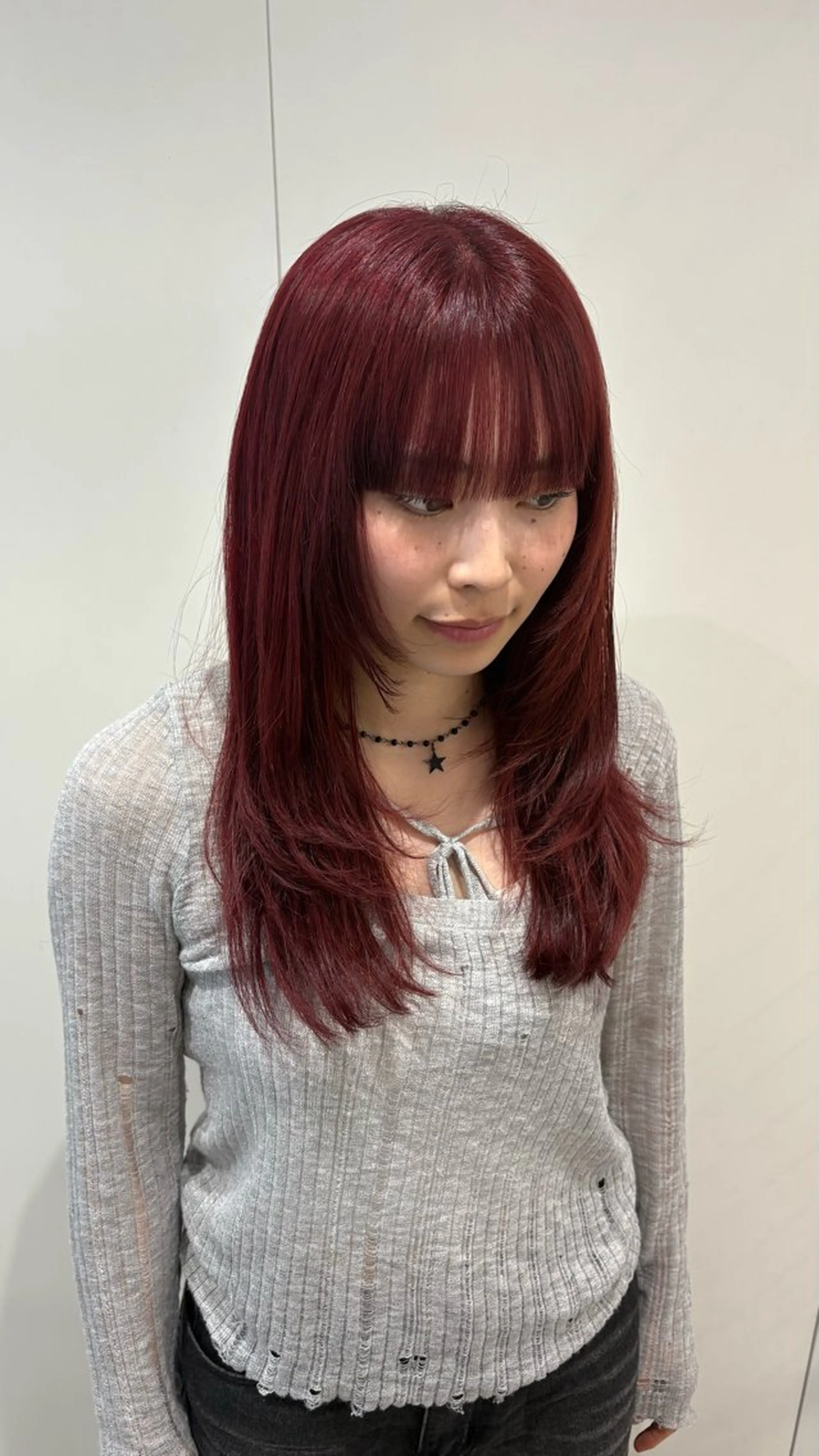 ロング カット 似合わせカラー✩.* ハイトーン/リナのヘアスタイル