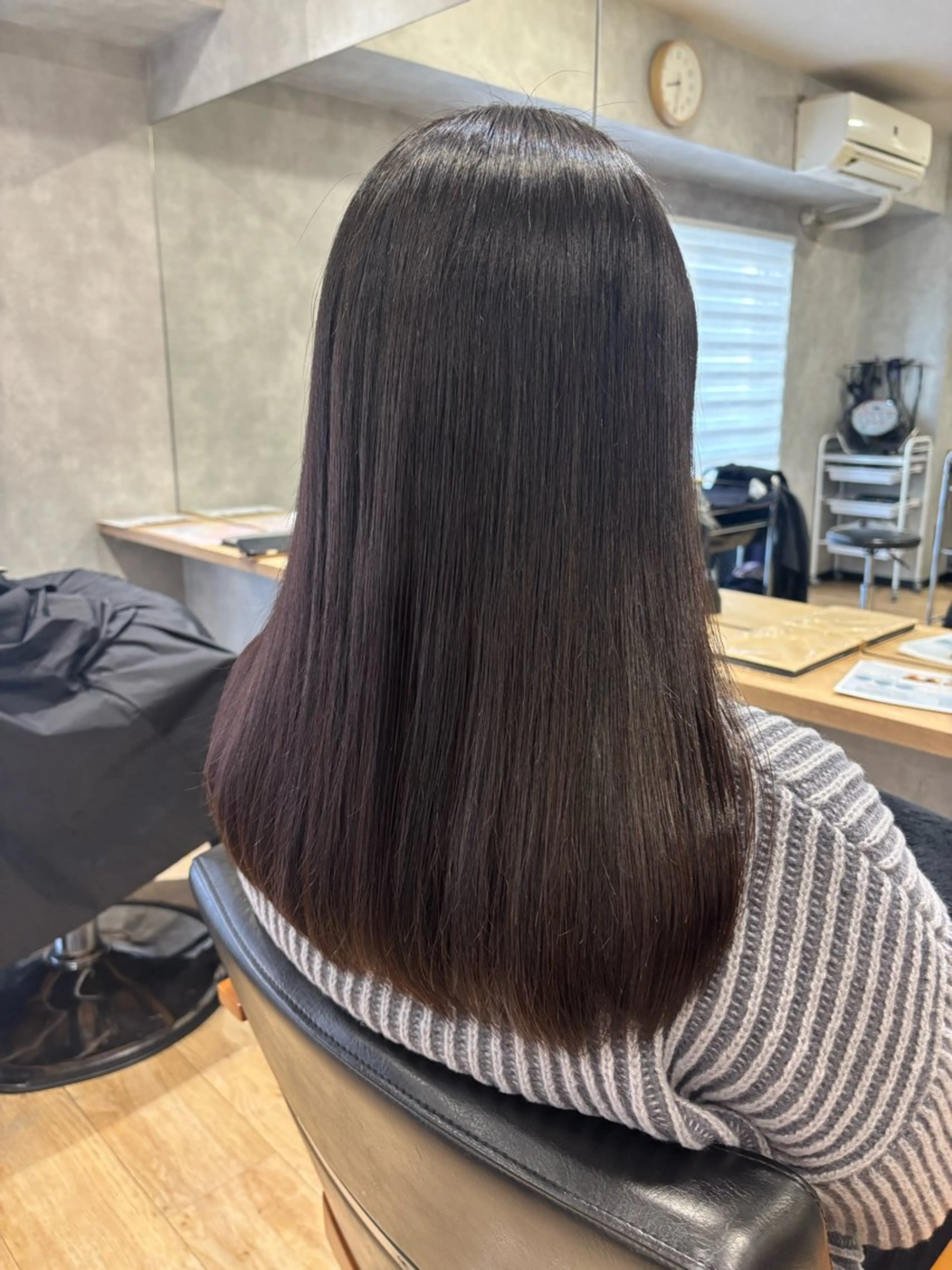 ロング カット 縮毛矯正 トリートメント 🎀Maho🎀ボブ × 髪質改善のヘアスタイル