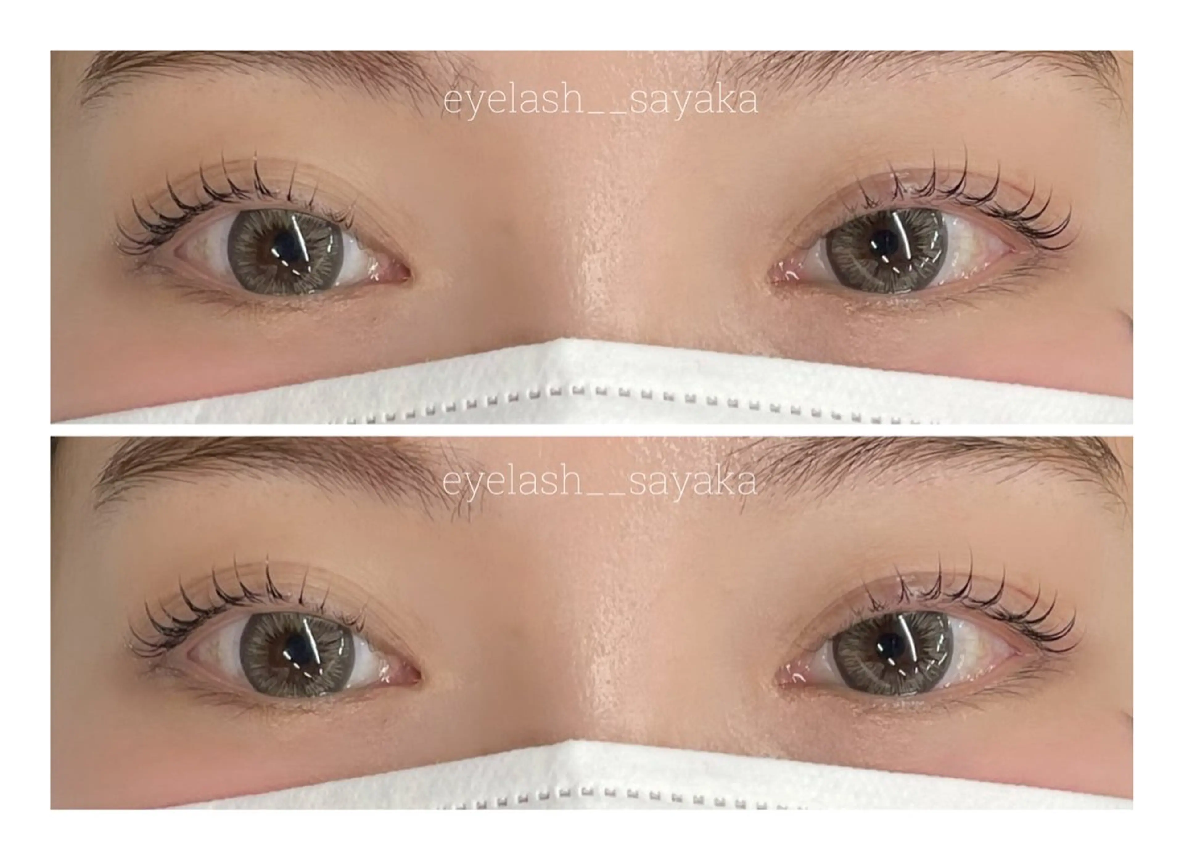 マツエク・マツパ 束感まつ毛 韓国風マツエク パリジェンヌラッシュリフト まつげパーマ 一重×まつ毛パーマ モテ眉No1🎀 sayaka.nの眉毛・アイブロウイメージ