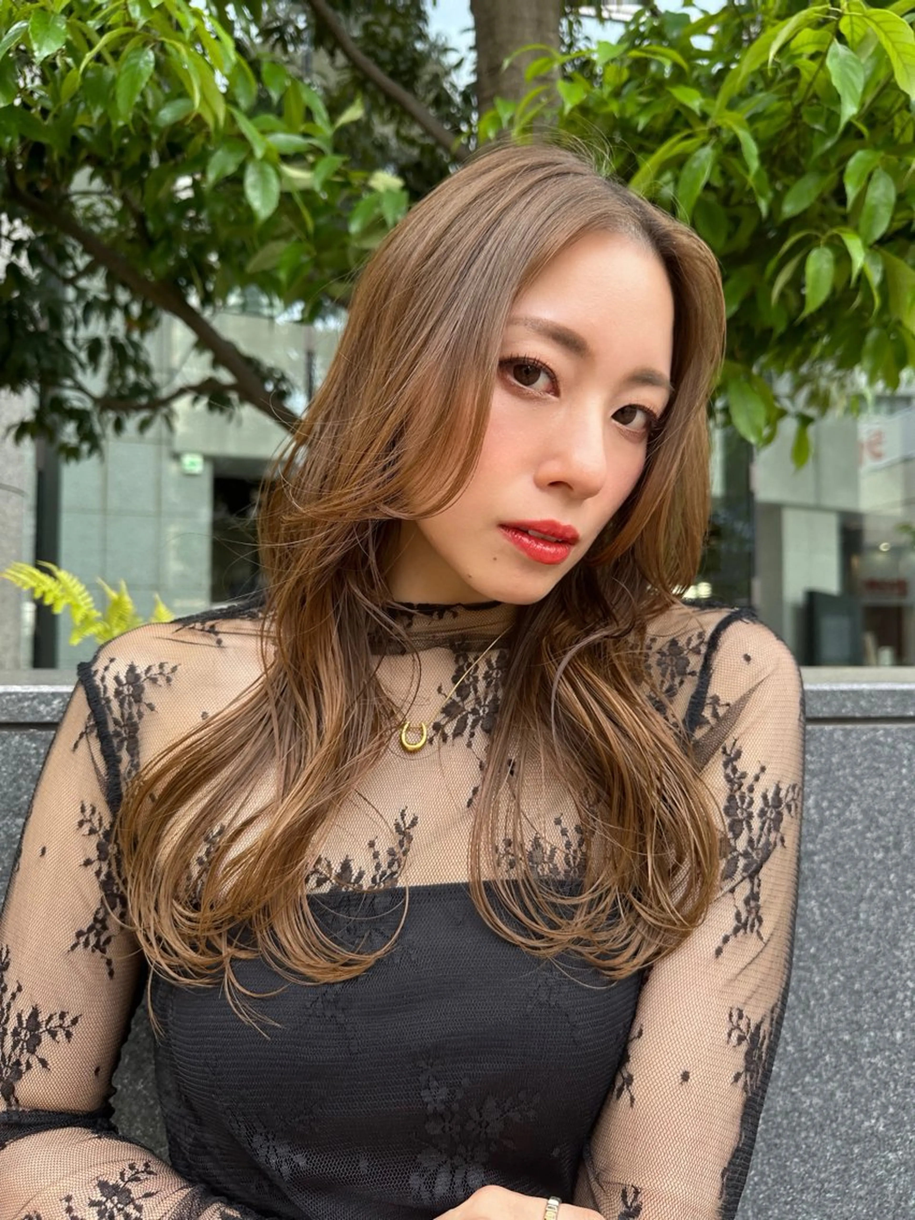 ロング GIEN 西宮ガーデンズプラス所属・中尾 碧斗のヘアスタイル