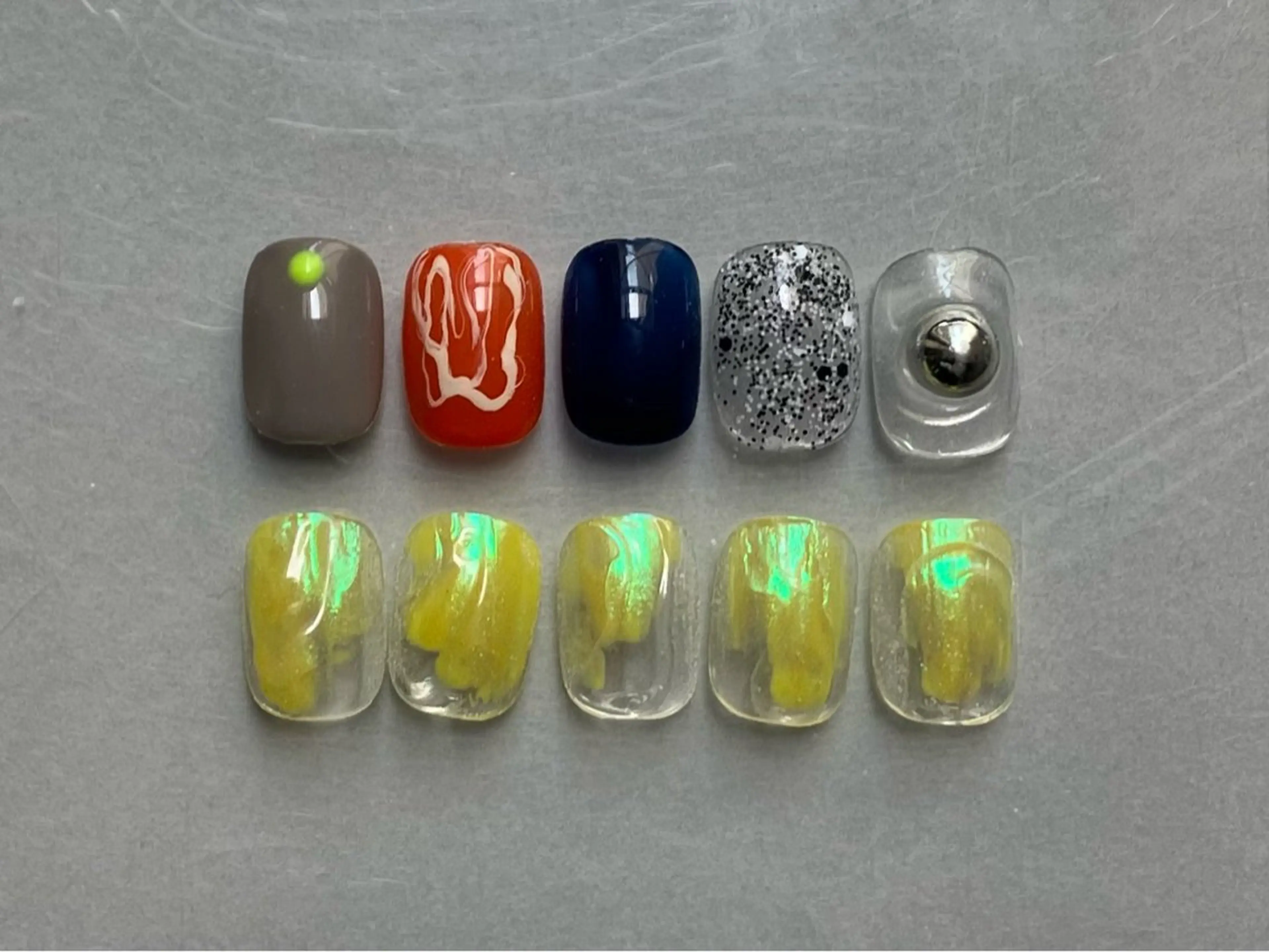 ショート ハンドネイル フットネイル @Unica_ honmachiのネイルデザイン