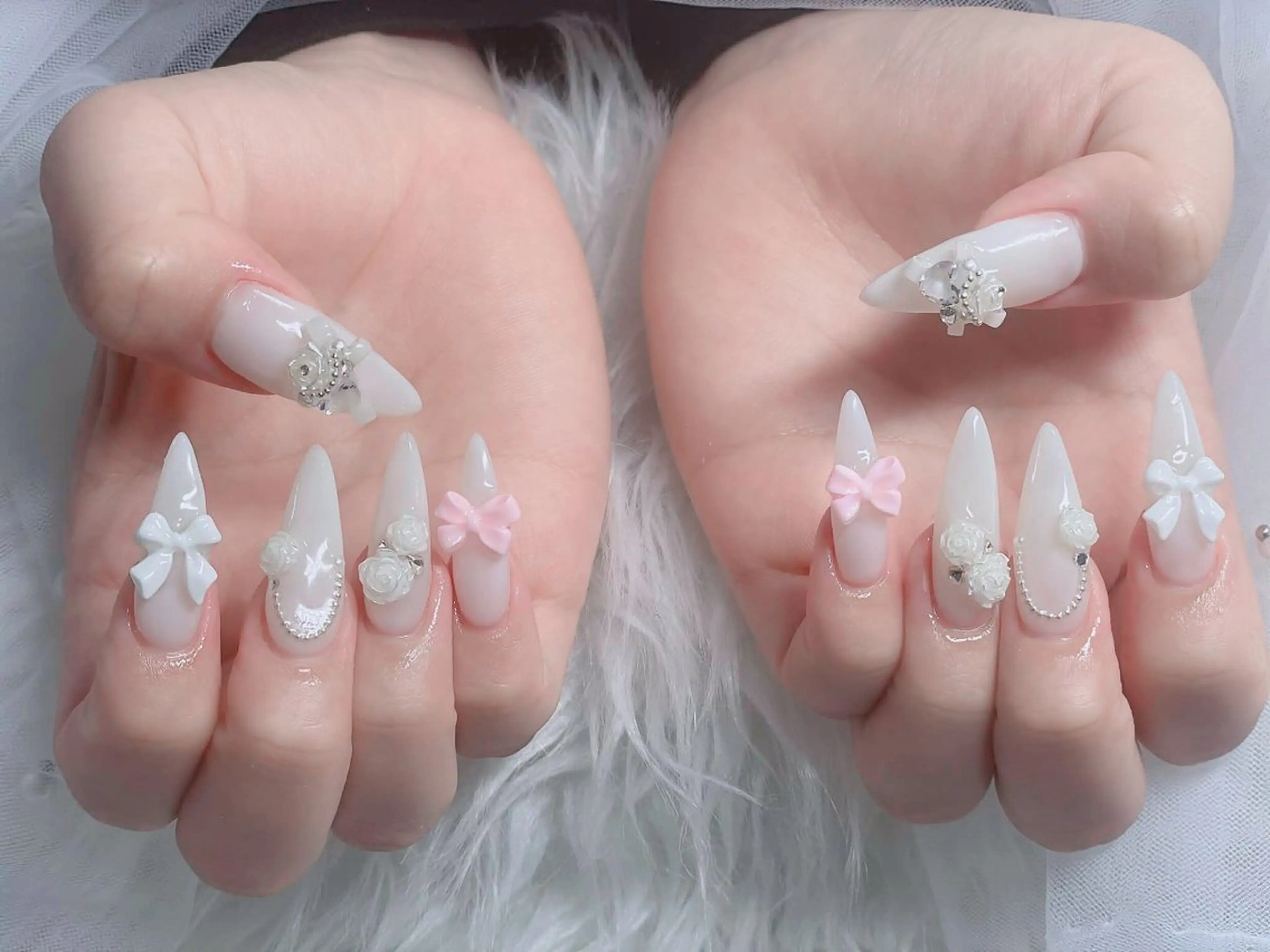 ネイル フレンチネイル ジェルネイル ハロウィン 韓国ネイル マグネットネイル ハンドネイル Hbaby nailのネイルデザイン