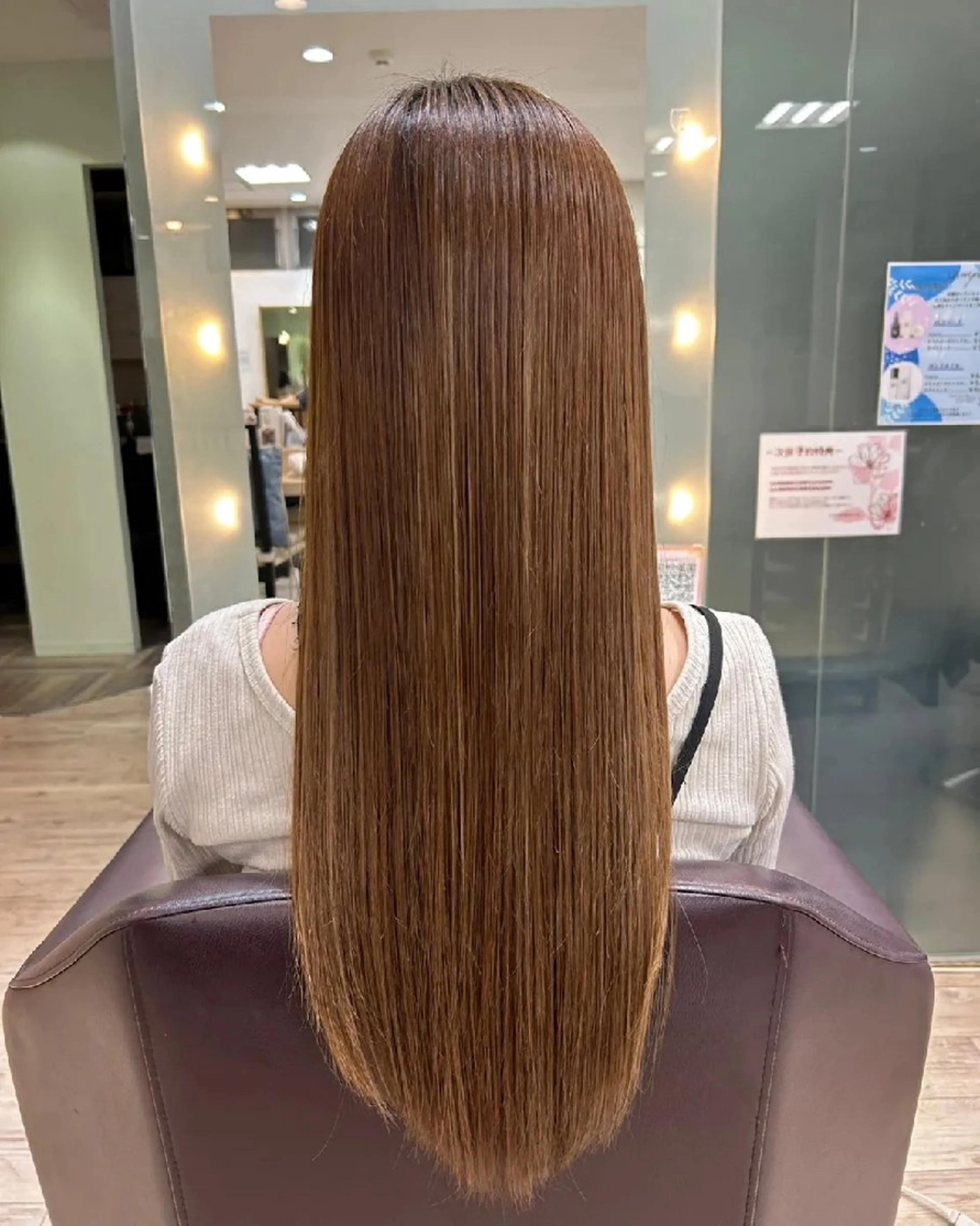 カラー ロング 髪質改善 ロング トリートメント 縮毛矯正 トリートメント 髪質改善/白髪ぼかし SHIONのヘアスタイル