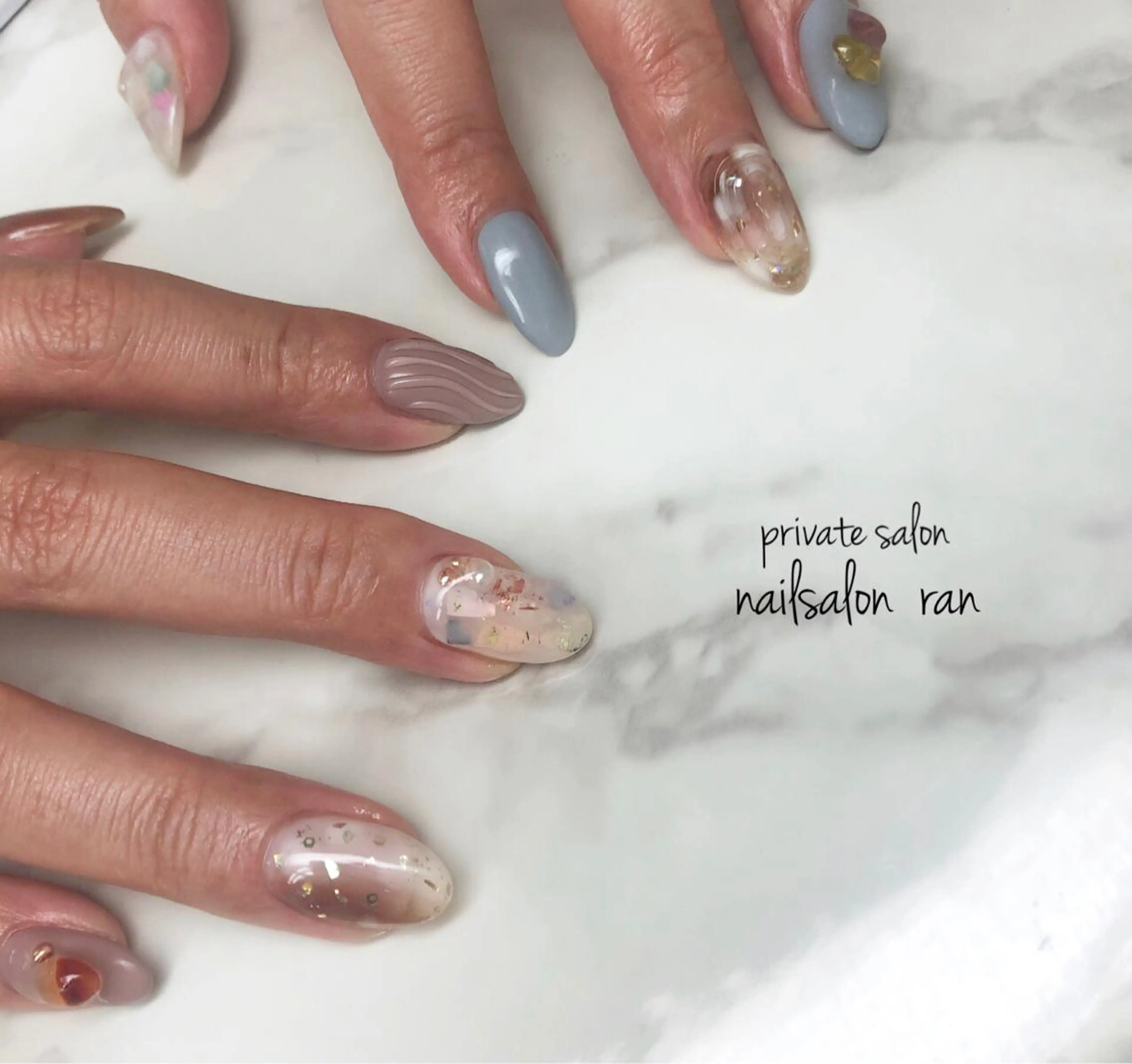 ネイル 持ち込み nailsalon ranのネイルデザイン
