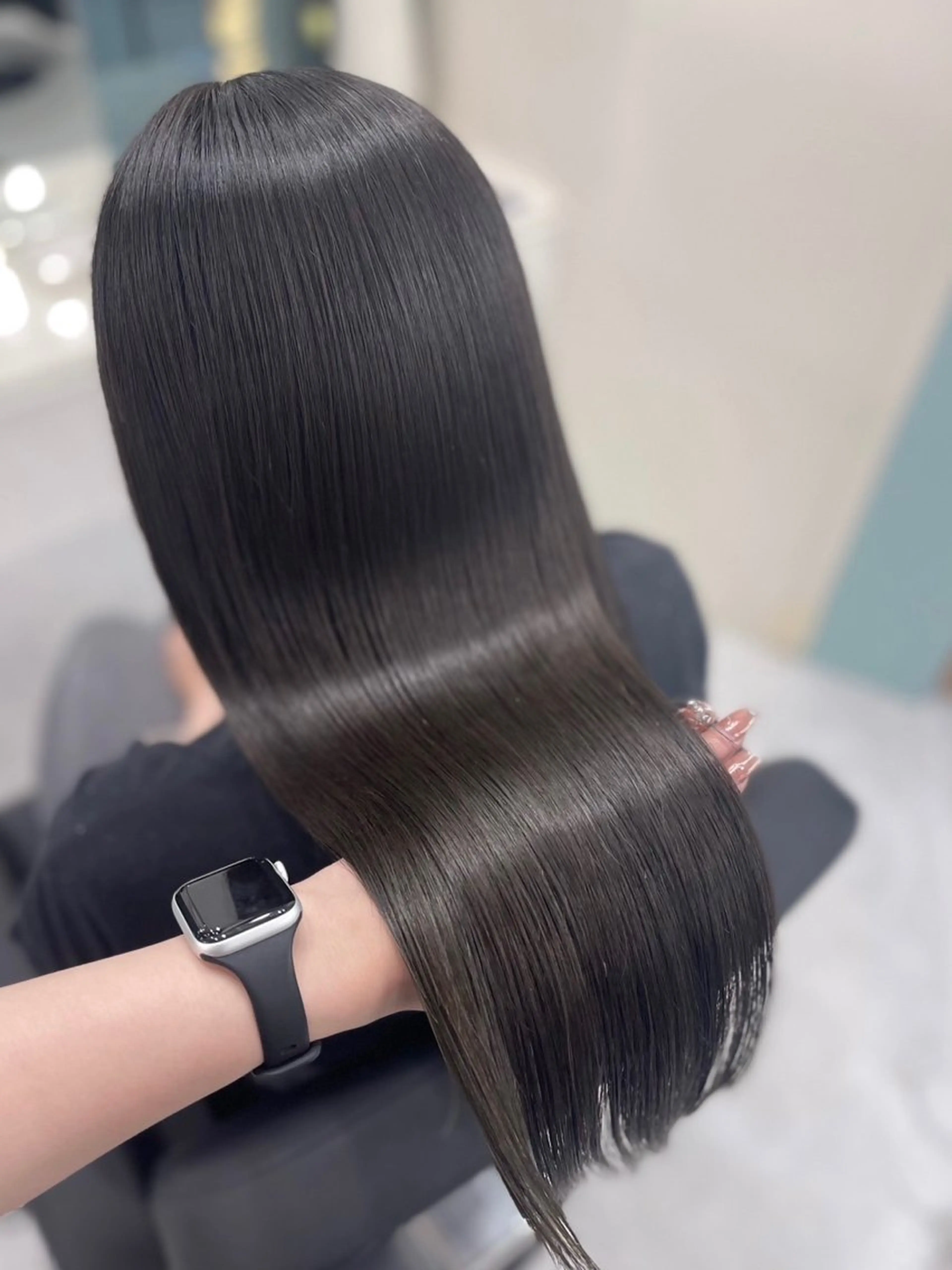 セミロング トリートメント 酸性ストレート marshu umeda所属・✨梅田酸性ストレート 💖NATSUKOのヘアスタイル