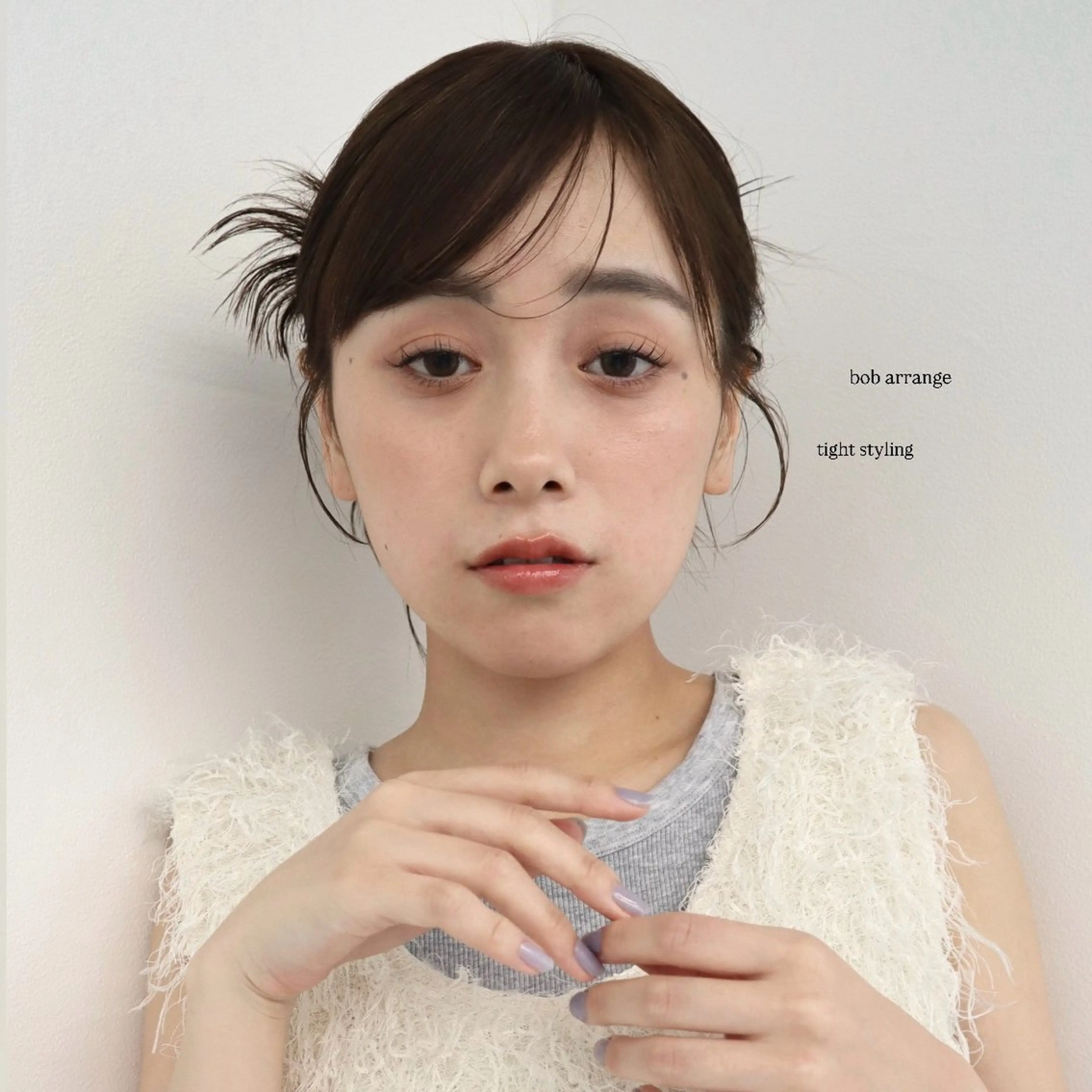 ヘアアレンジ ヘアセット saki‪🌱‬♡ /ボブ/透明感カラーのヘアスタイル