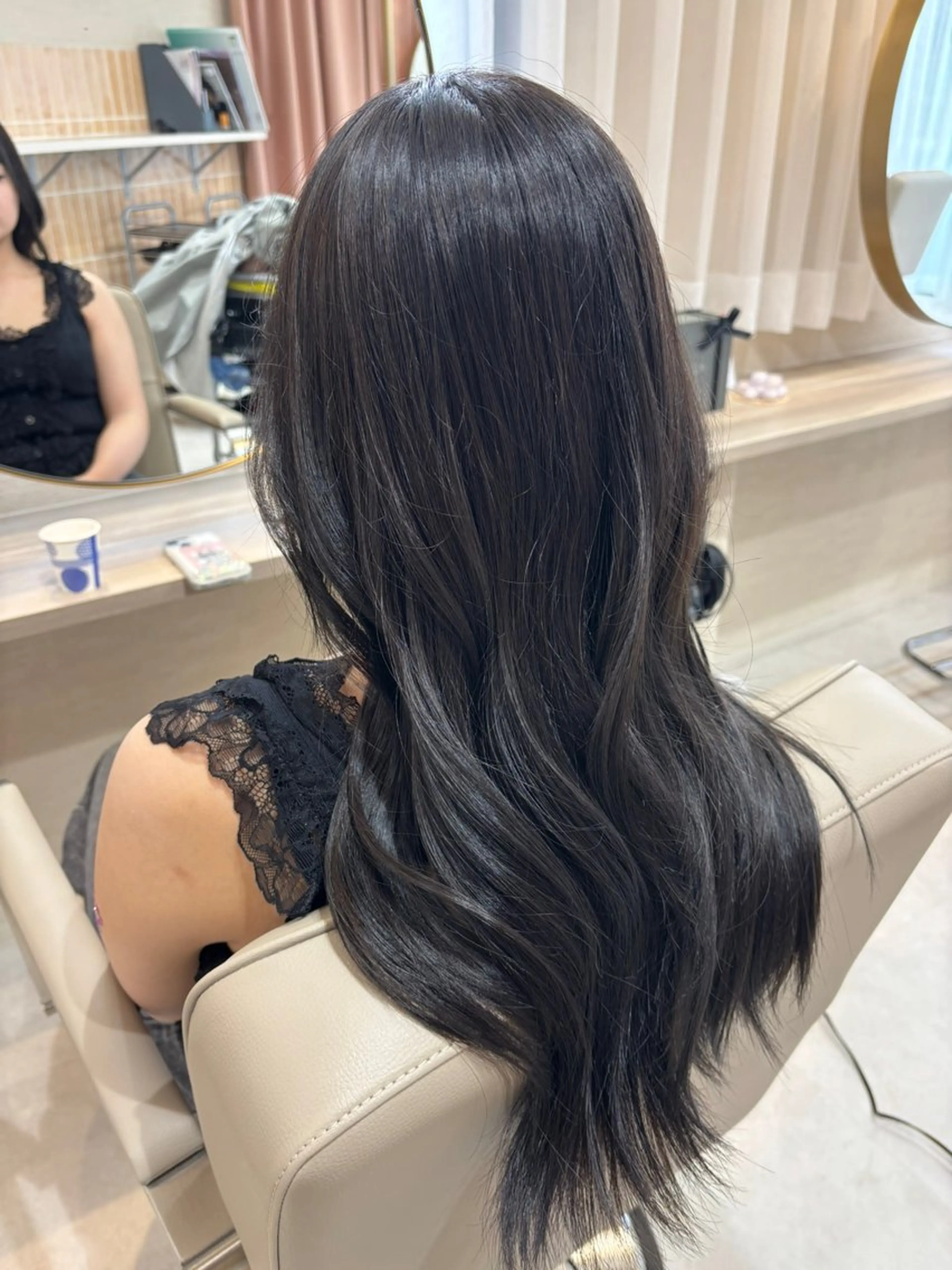 ロング カラー ウルフカット🐺髪質 改善💇‍♀️ナナのヘアスタイル