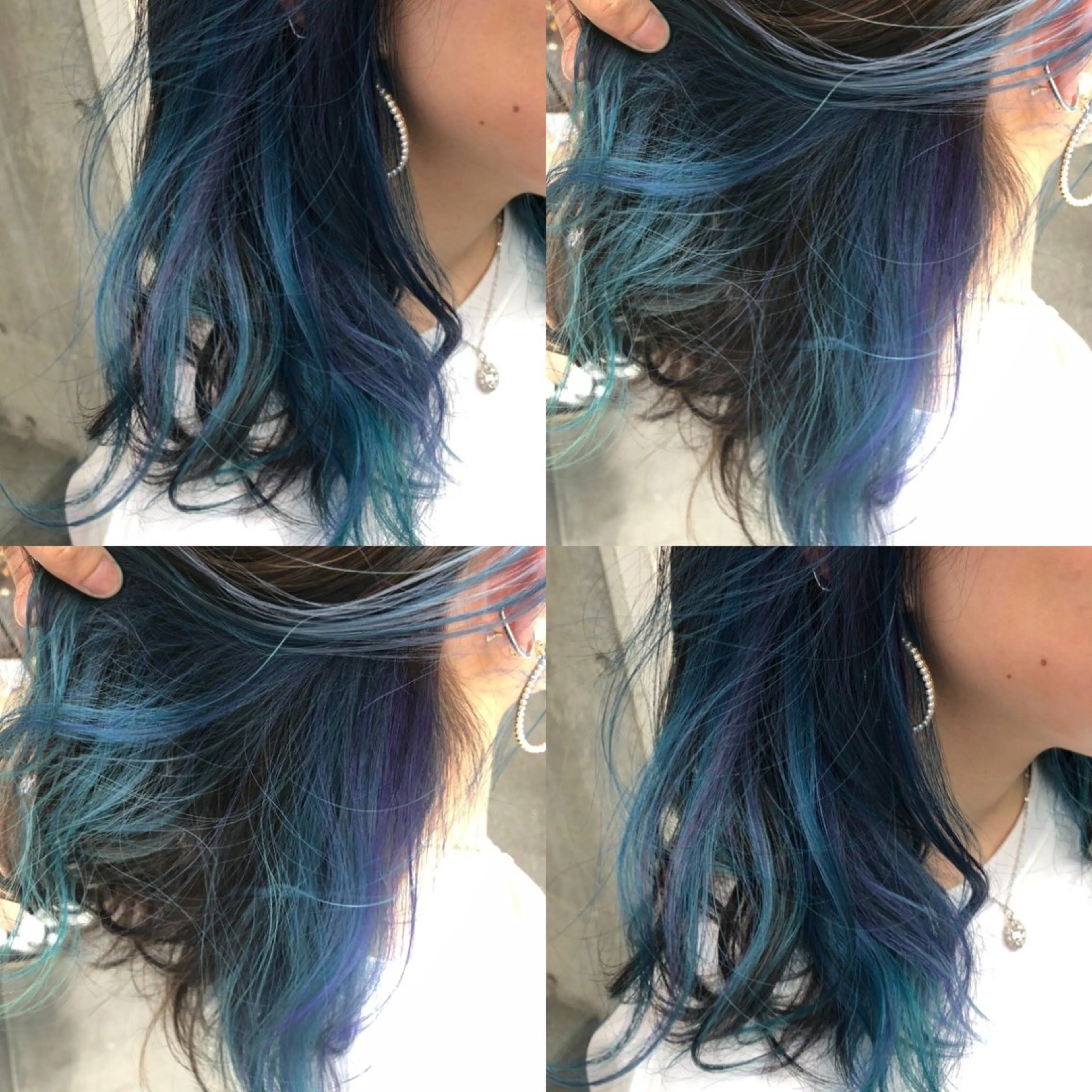 ミディアム カラー ブリーチ イヤリングカラー インナーカラー ユニコーンカラー カット ヘアカラー トリートメント 原宿サロン代表 デザインカラー伊藤卓のヘアスタイル