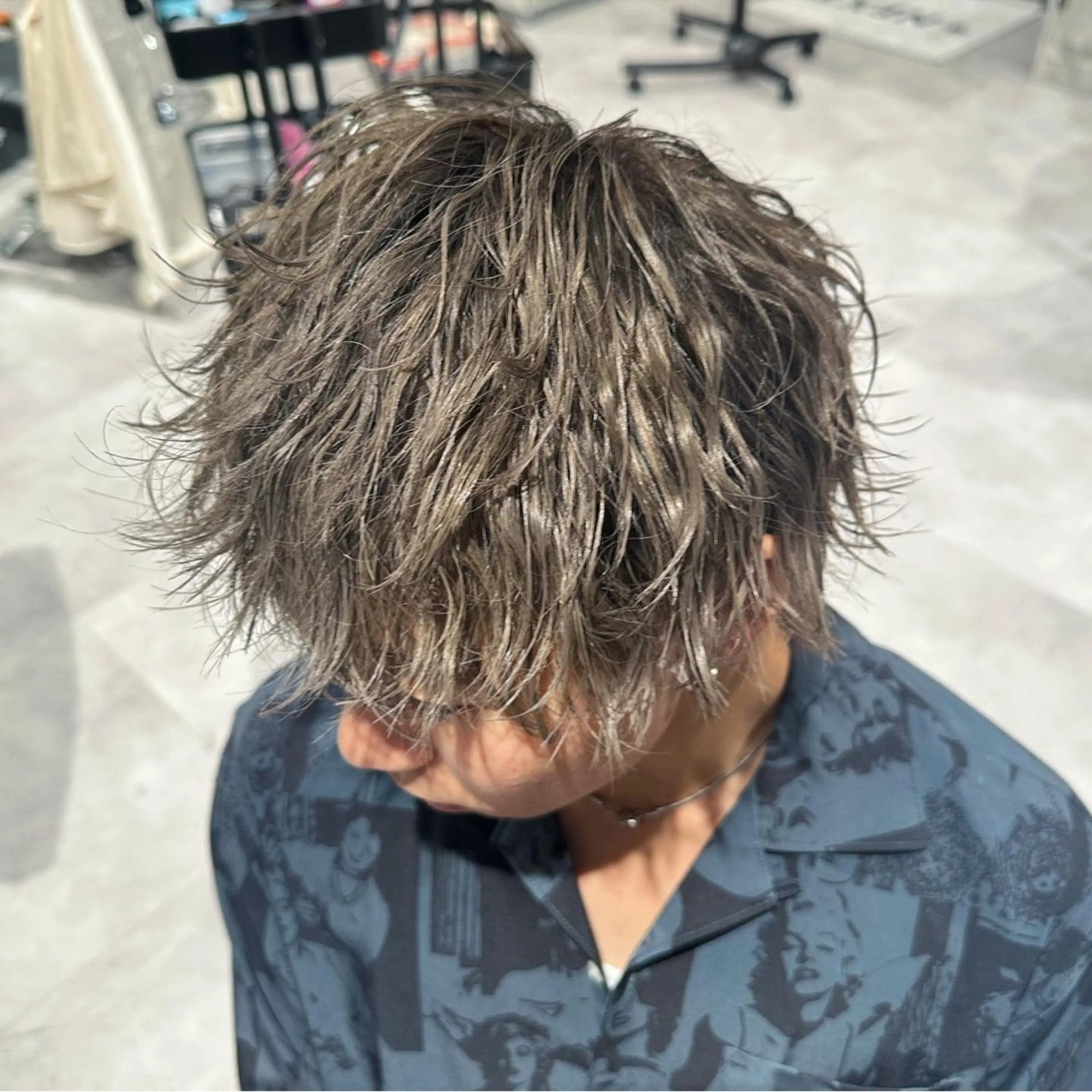 ショート カラー ヘアアレンジ メンズ メンズヘア静岡 ✂︎Ryuheiのヘアスタイル