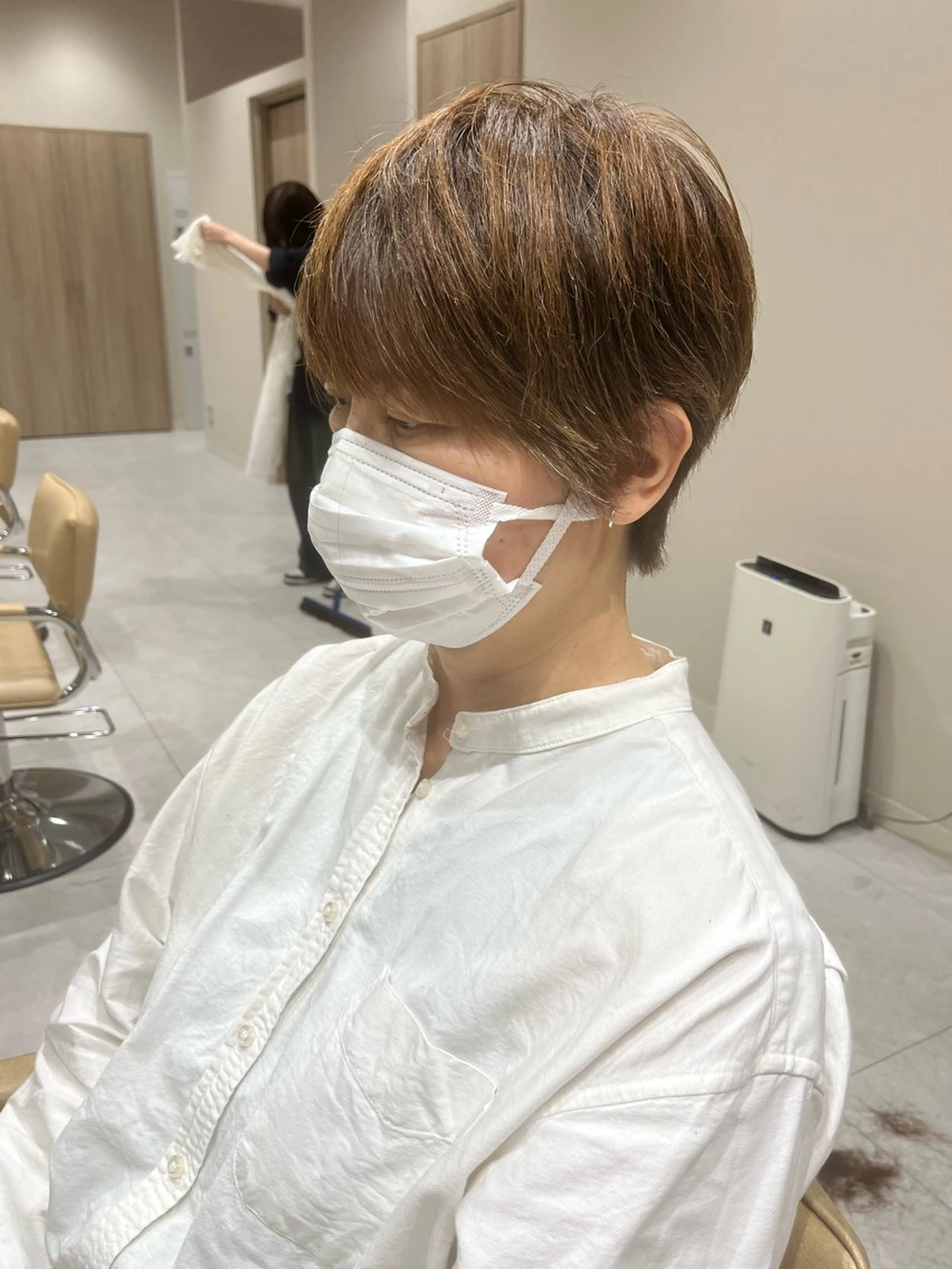 ショート カット トリートメント Ken 縮毛矯正/韓国風ヘアのヘアスタイル