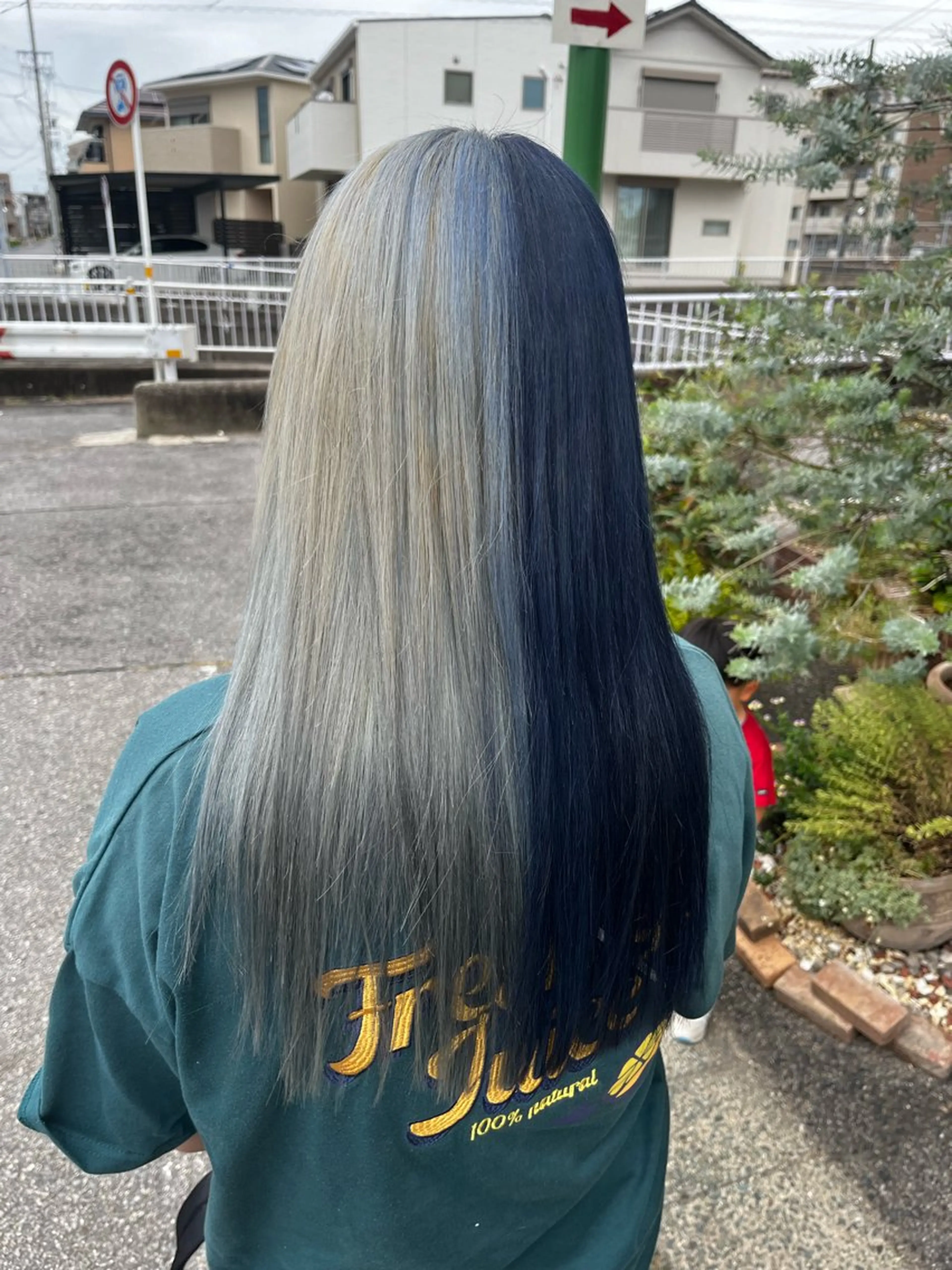 ロング カラー ツートーンカラー カット ヘアカラー トリートメント 大坪 拓斗のヘアスタイル