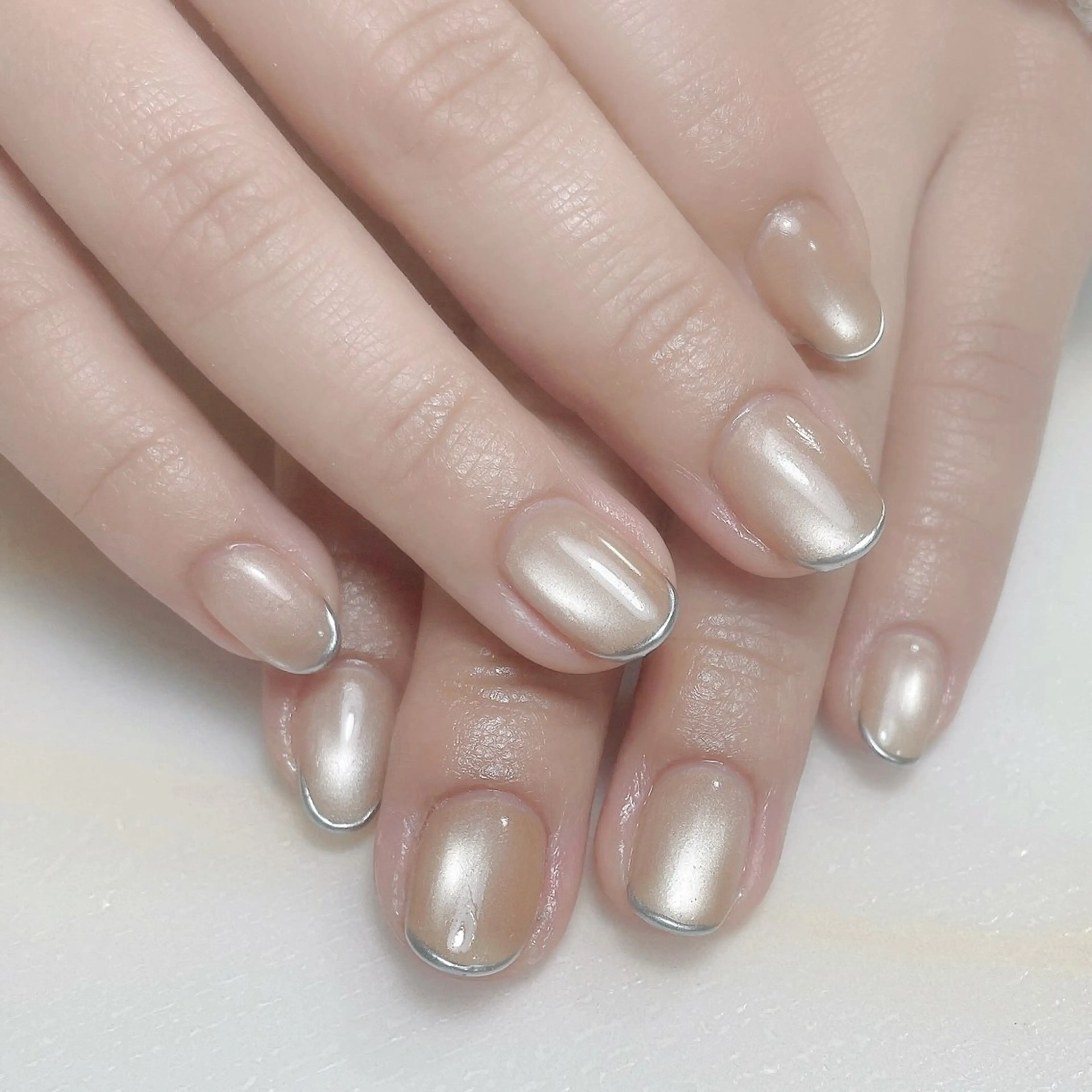 ネイル アートネイル フレンチネイル ジェルネイル グラデーション 韓国ネイル ハンドネイル 久保田 マリコのネイルデザイン