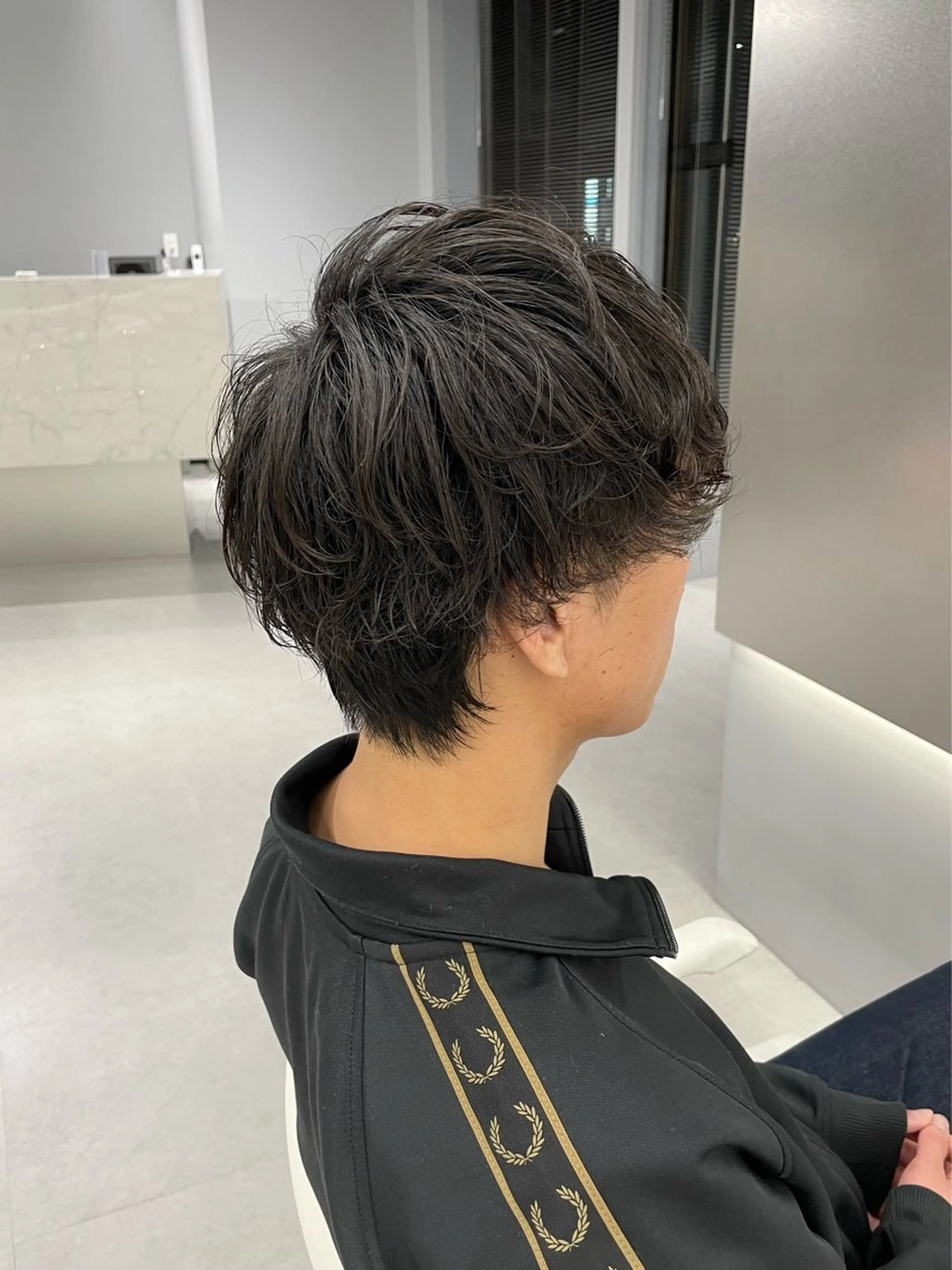 メンズ マッシュ メンズパーマ カット 黒田 優里 🎀🫧のヘアスタイル