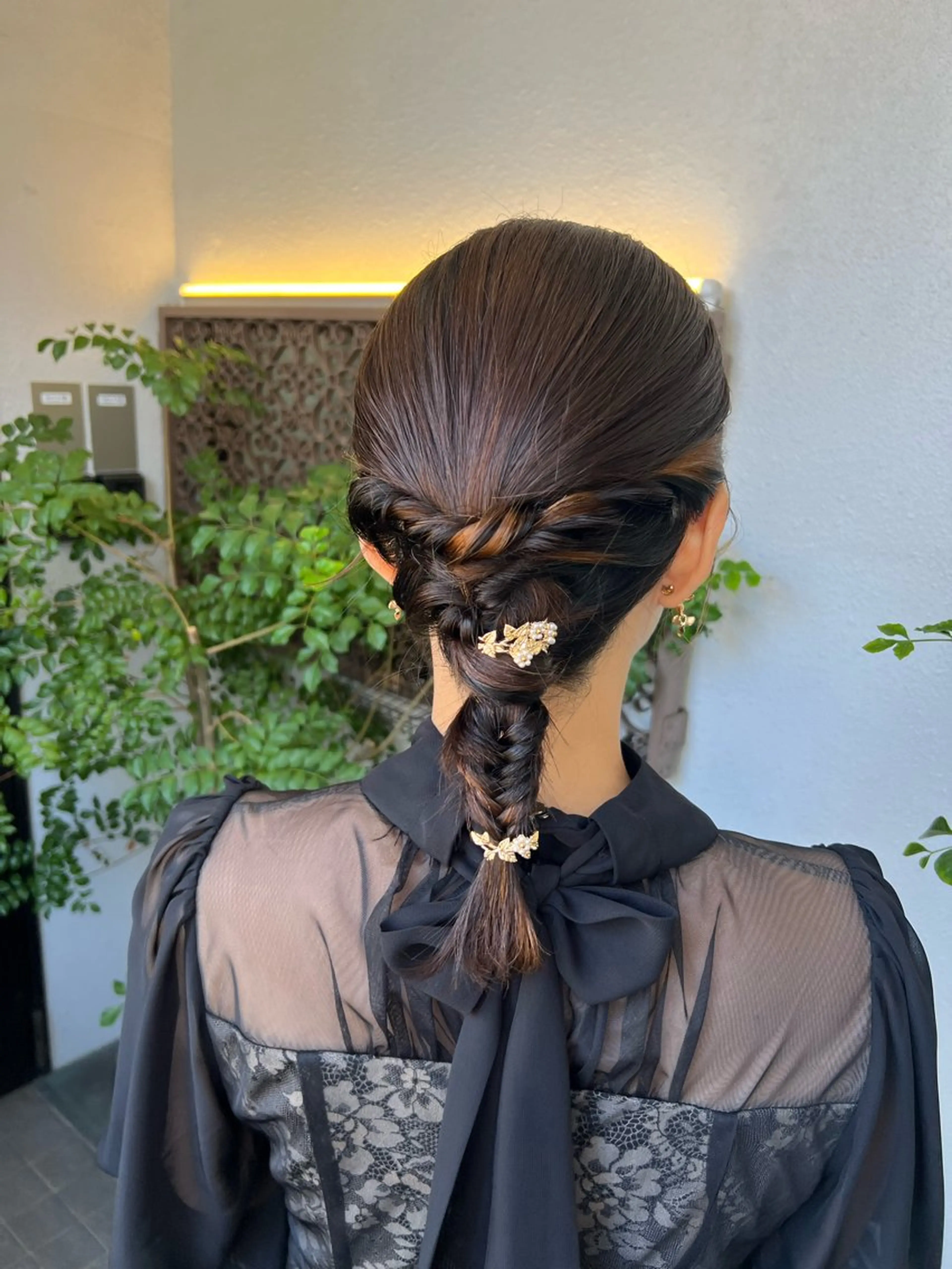 ミディアム ヘアセット 艶カラー/レイヤー Mio🌸のヘアスタイル