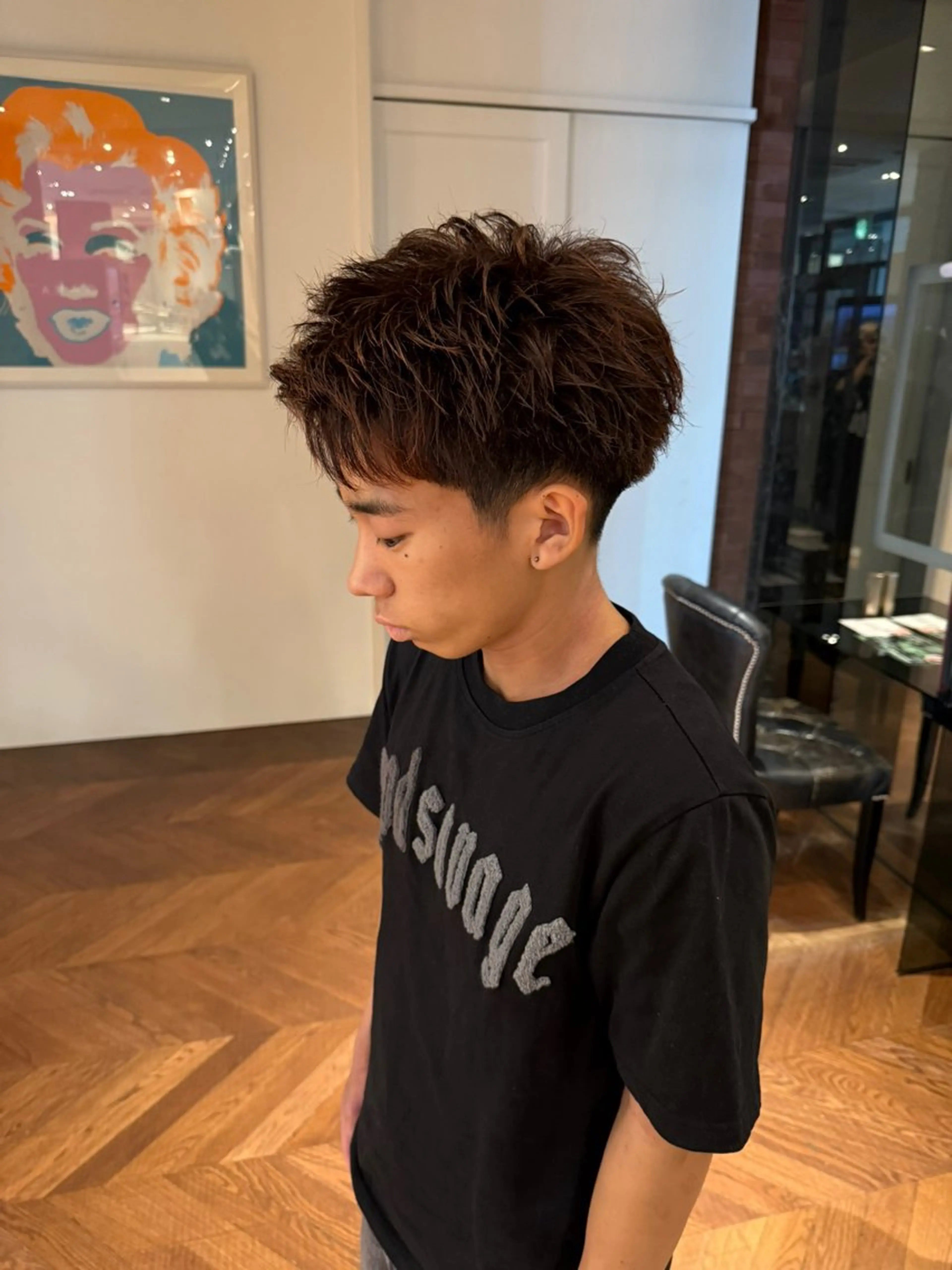 ショート パーマ メンズ カット SARA山口caz カット/パーマのヘアスタイル