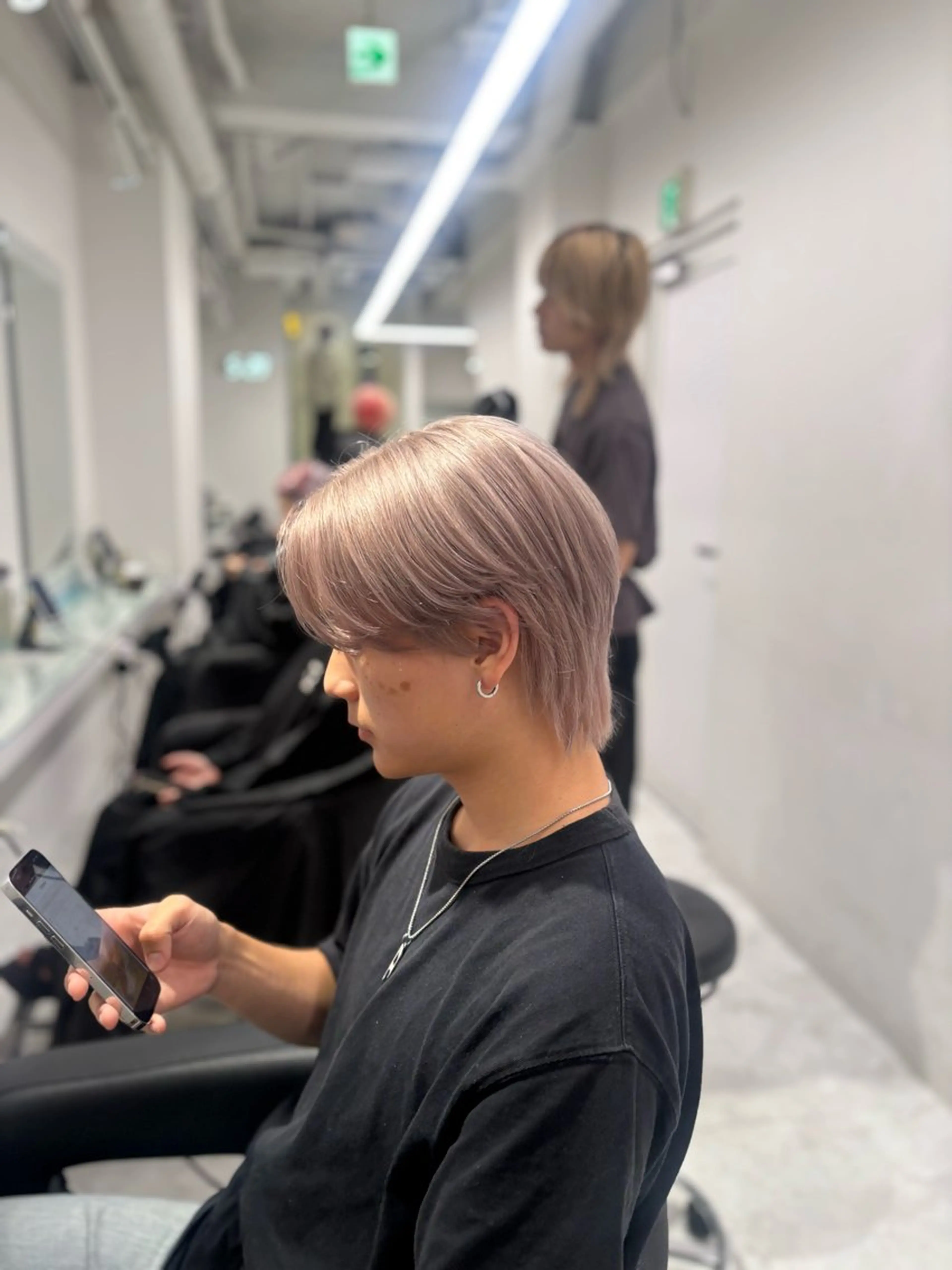 カラー メンズ カット ヘアカラー 🖤メンズハイトーン /カットRisa🖤のヘアスタイル