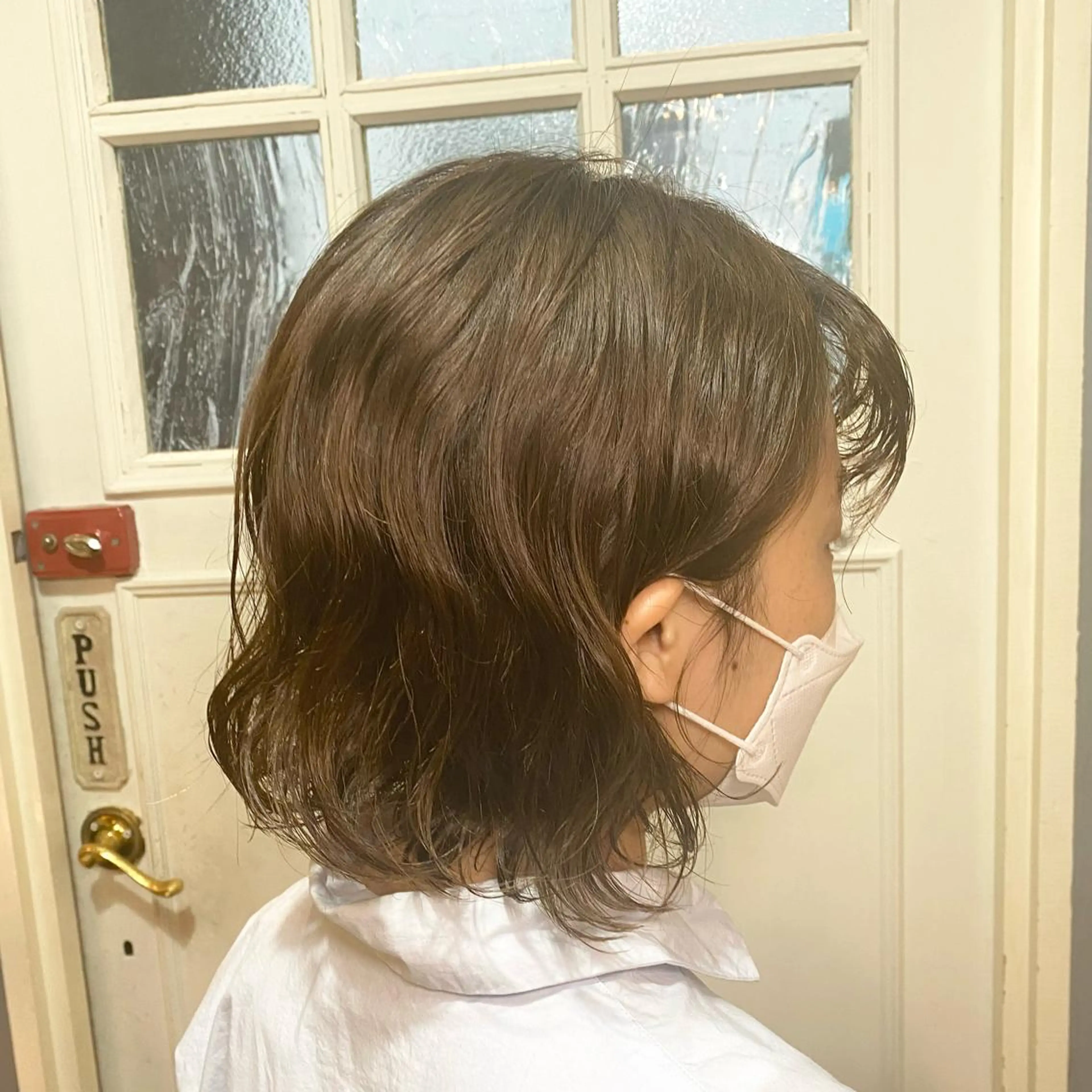 ショート パーマ ボブ デジタルパーマ カット パーマ ヘッドスパ BRITS 渡辺 菜々子のヘアスタイル