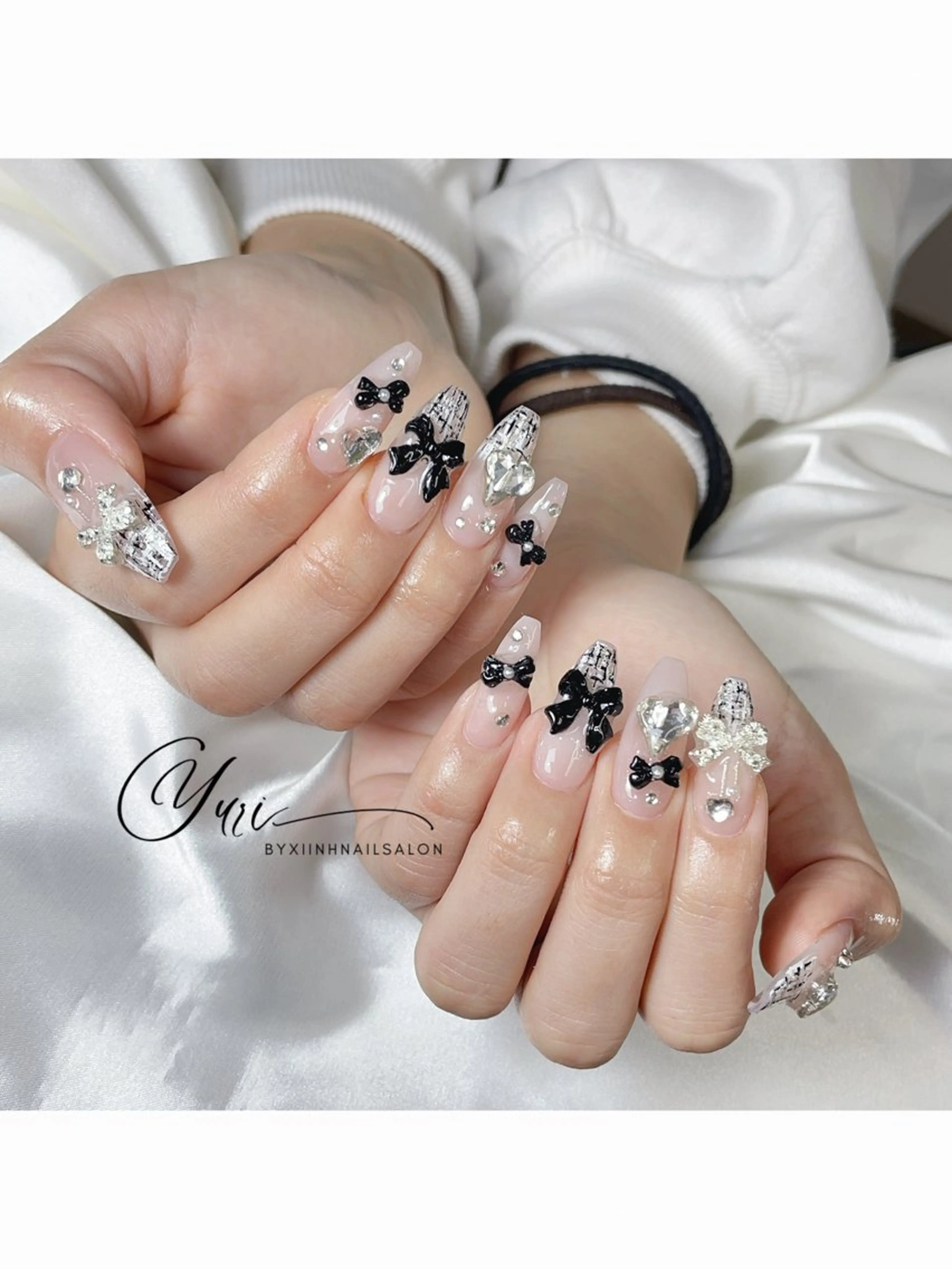 ネイル チークネイル 桜ネイル 長さ出し フットネイル ジェルネイル ハンドネイル YURI NAILのネイルデザイン