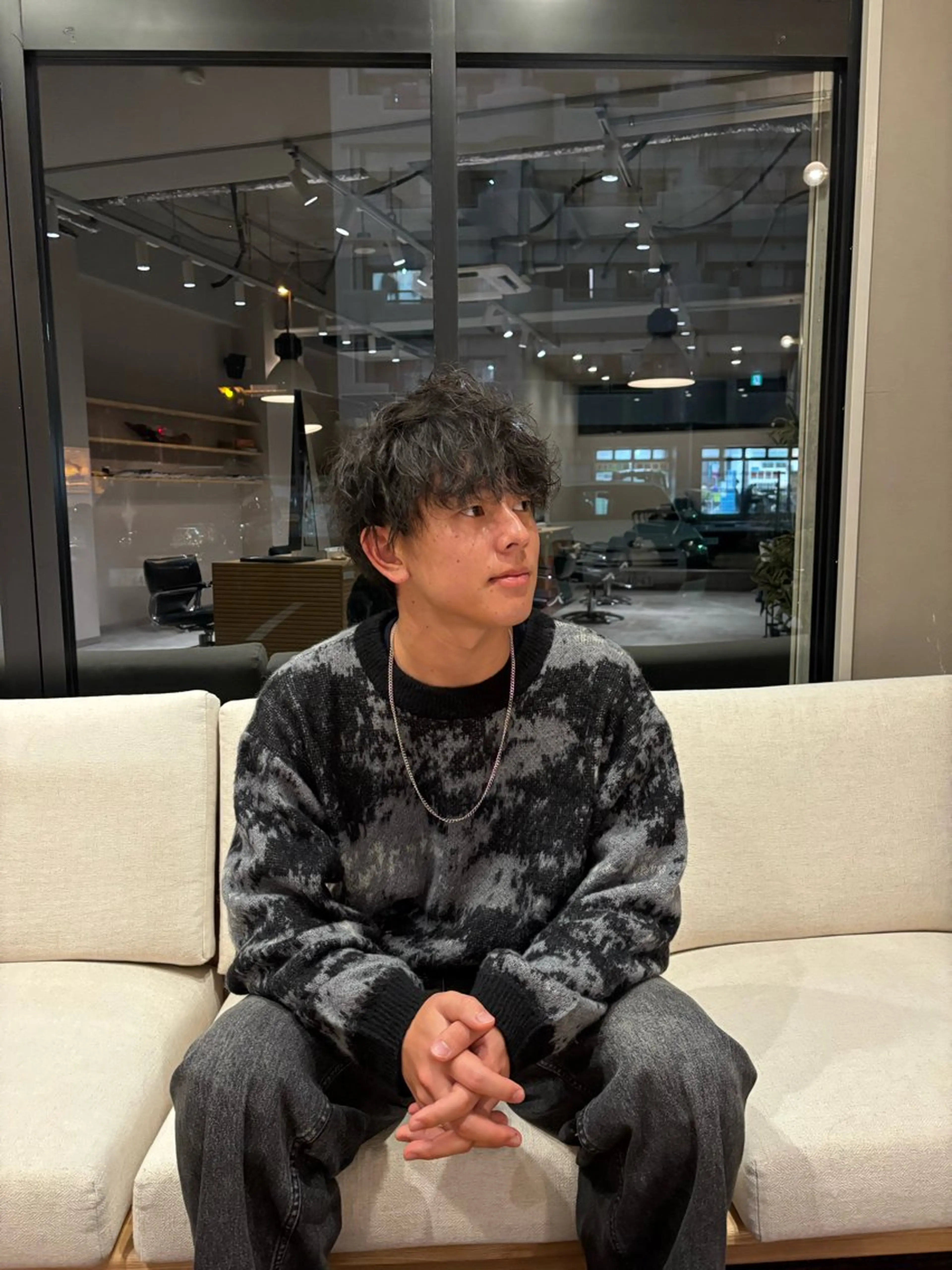 パーマ メンズ メンズパーマ ツイストスパイラルパーマ 波巻きパーマ スパイラルパーマ 鳥栖美容室/nir. 美優/ミユのヘアスタイル