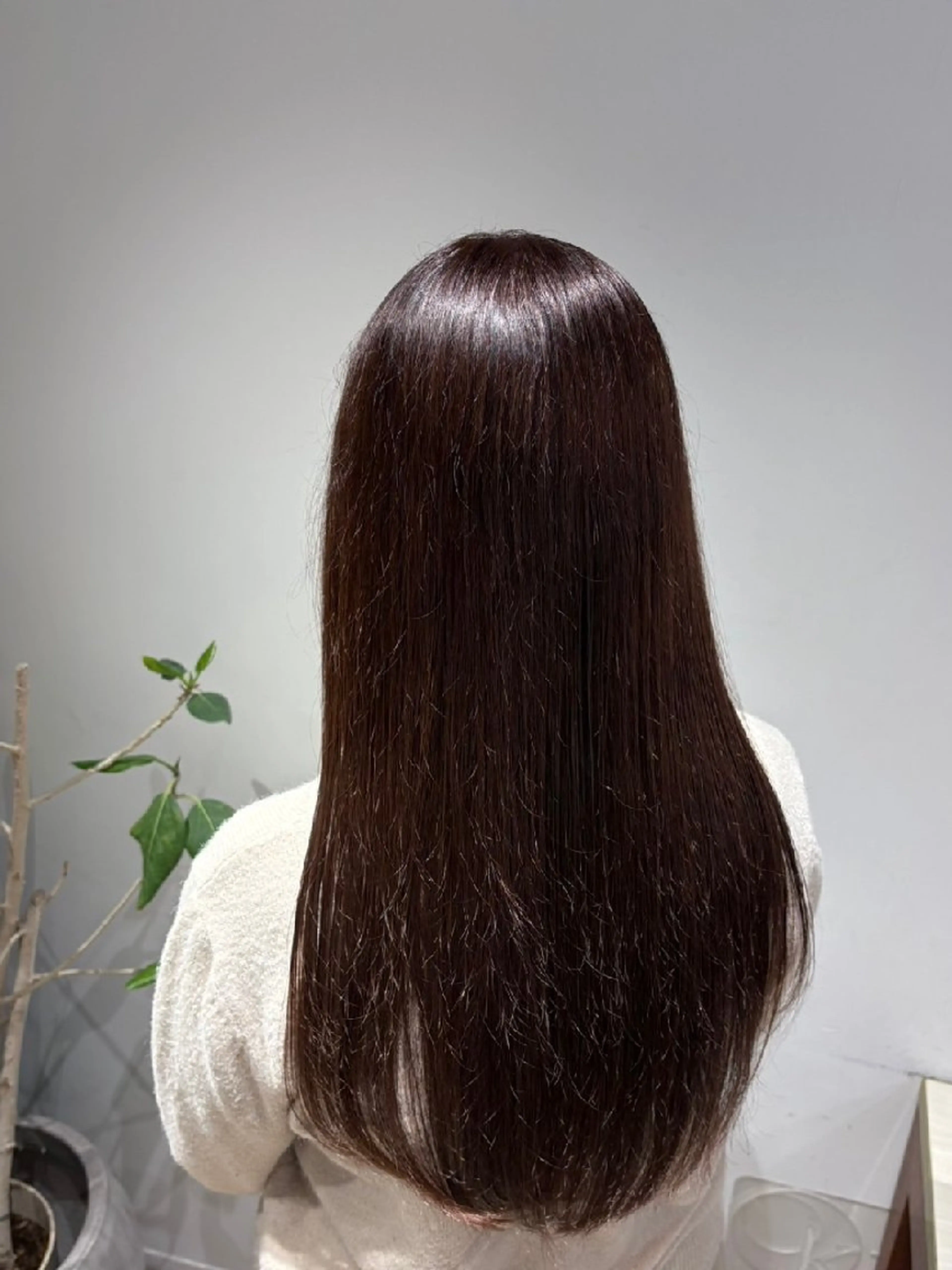 ロング ヘアカラー トリートメント 山中 あるのヘアスタイル