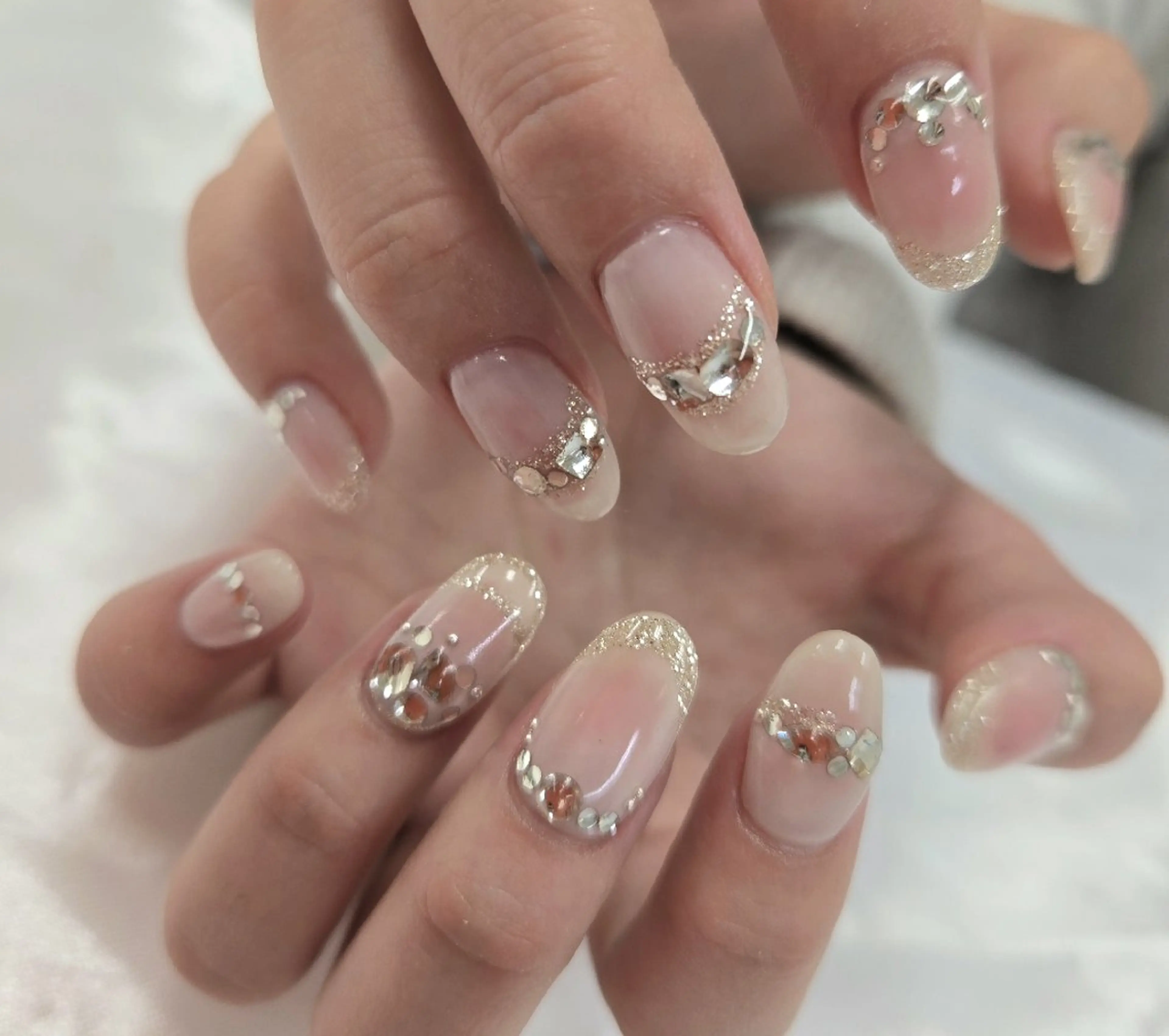 ネイル アートネイル オーロラネイル チークネイル ジェルネイル グラデーション ハンドネイル 河野ちえ (雑誌掲載サロン)のネイルデザイン