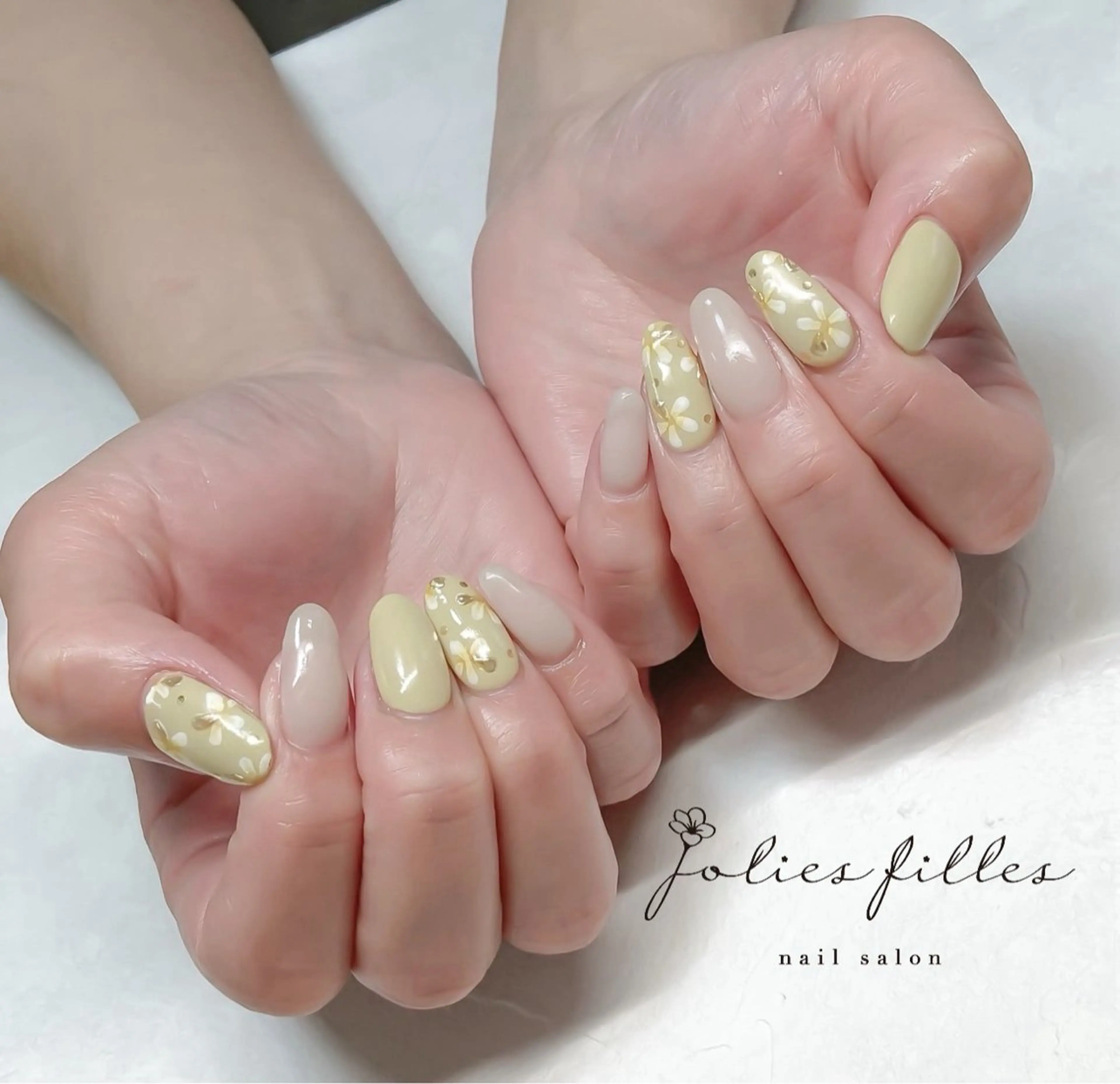 ネイル 春ネイル ジョリフィーユ 中出のネイルデザイン