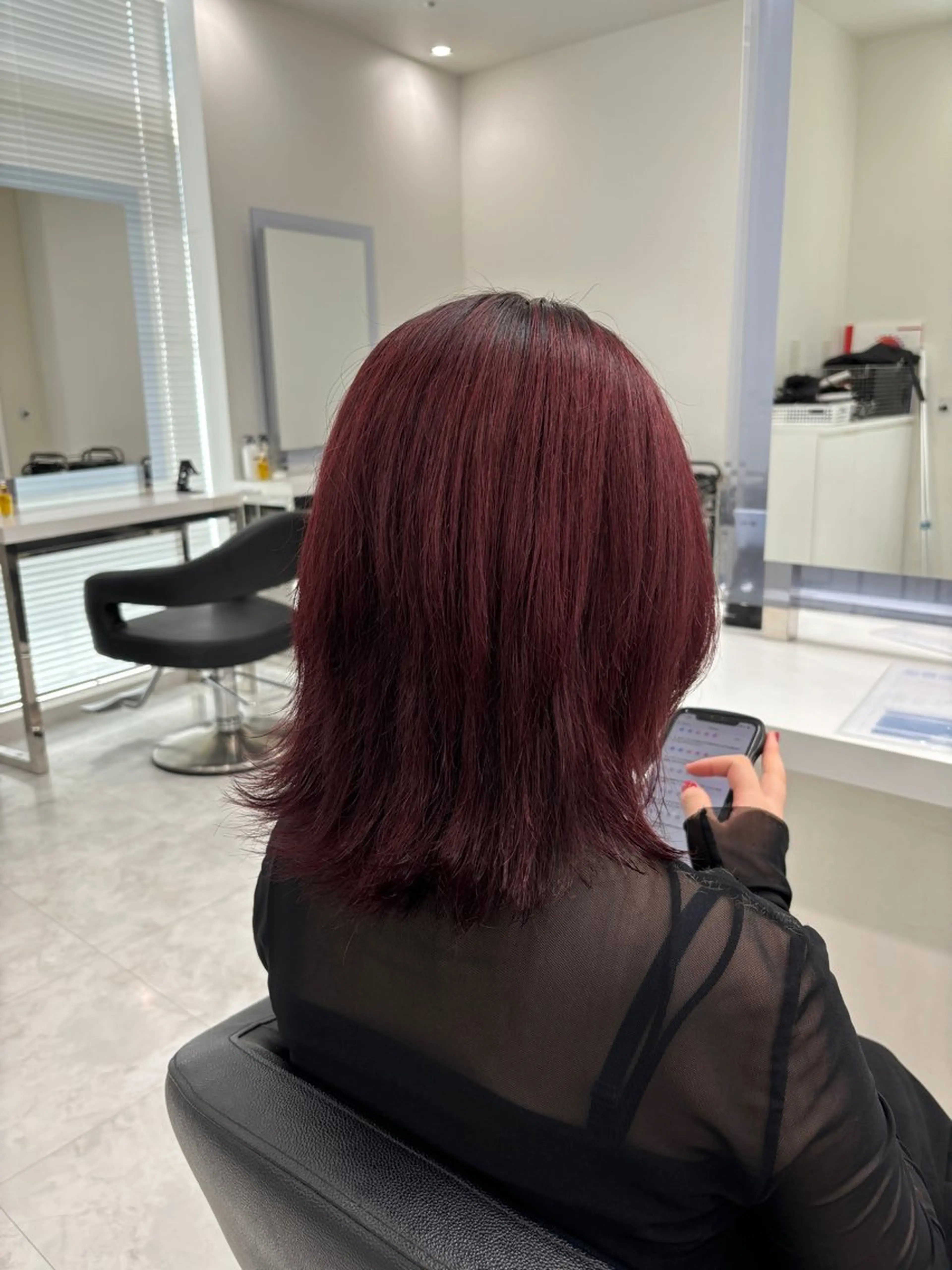 セミロング ヘアカラー トリートメント 🤍🥀韓流暖色レイ ヤー🥀🤍あやねのヘアスタイル