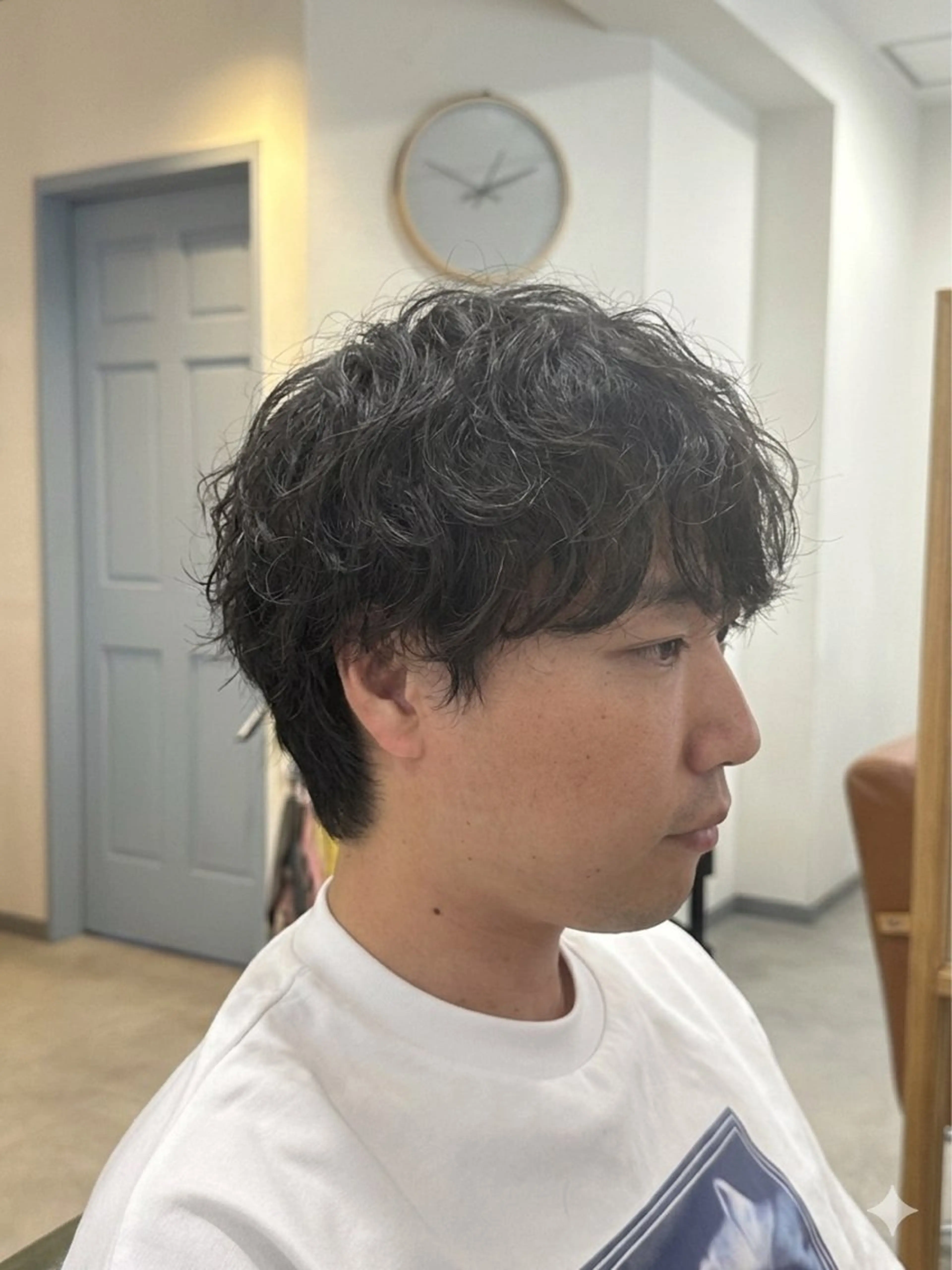 ミディアム カット パーマ メンズパーマ /メンズ/Renのヘアスタイル
