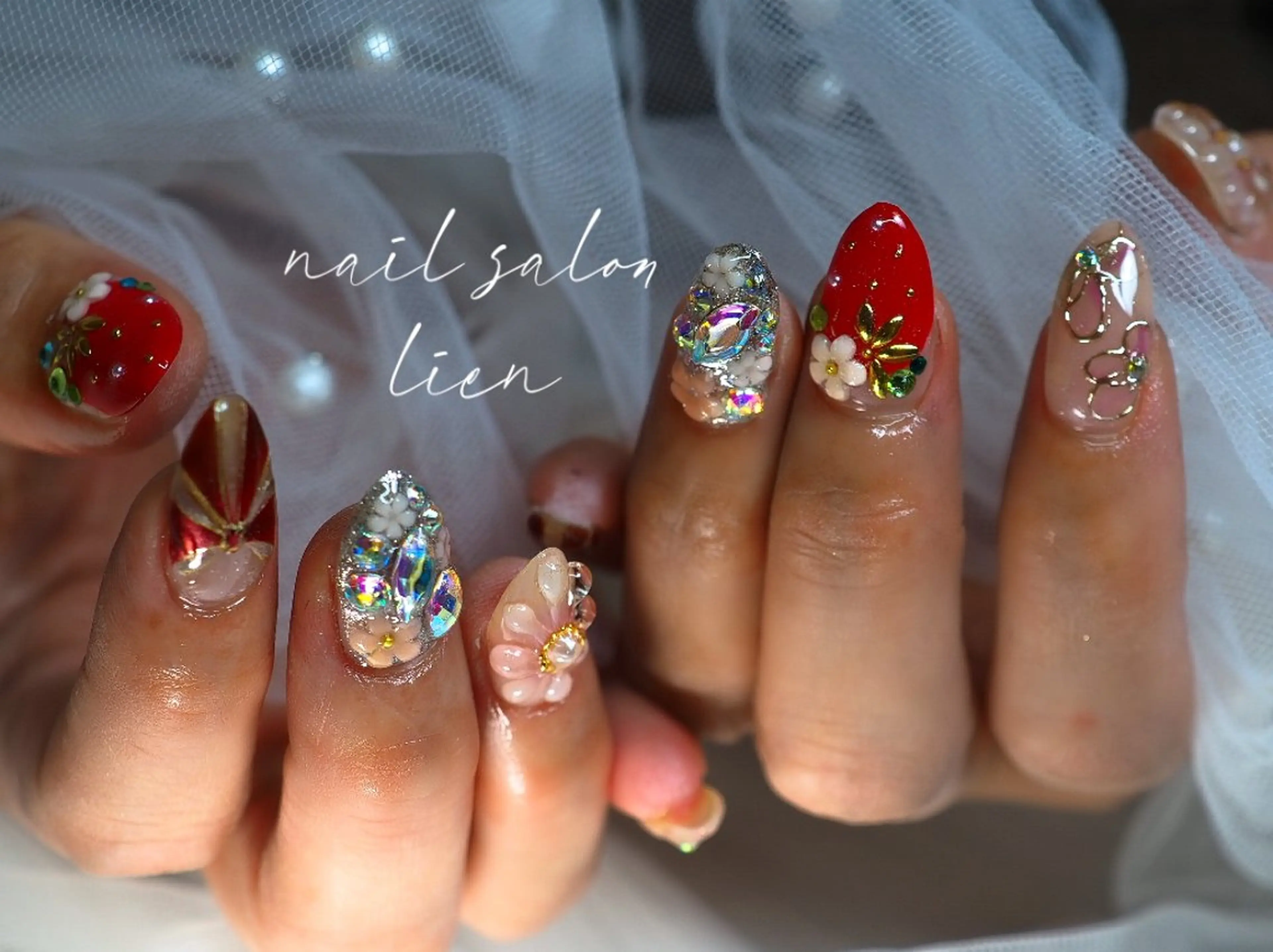 ネイル 持ち込み ハンドネイル プライベートサロン lienのネイルデザイン
