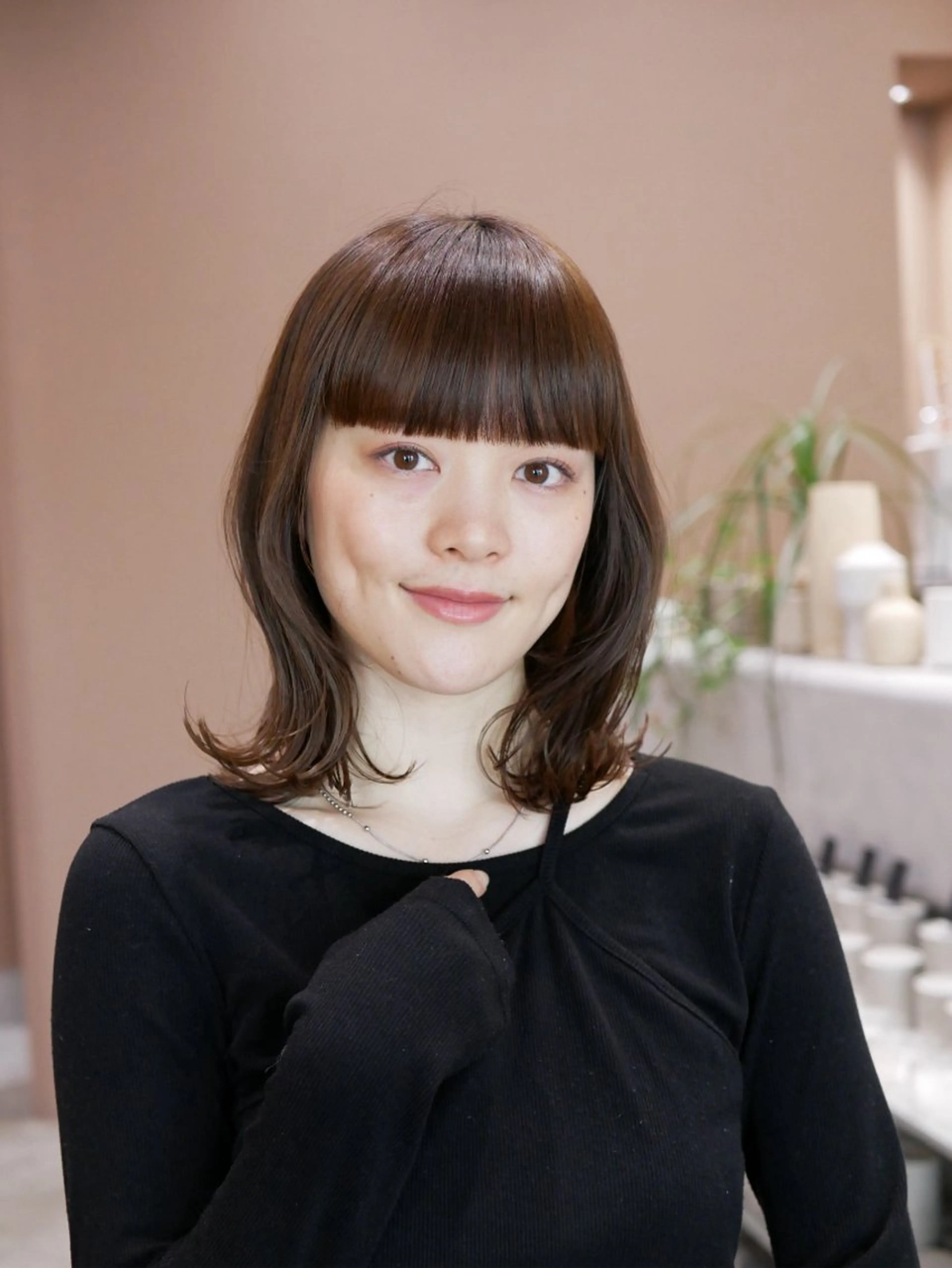 ミディアム ヘアカラー トリートメント 髪質改善/艶髪特化 /透明感✨️こうめいのヘアスタイル