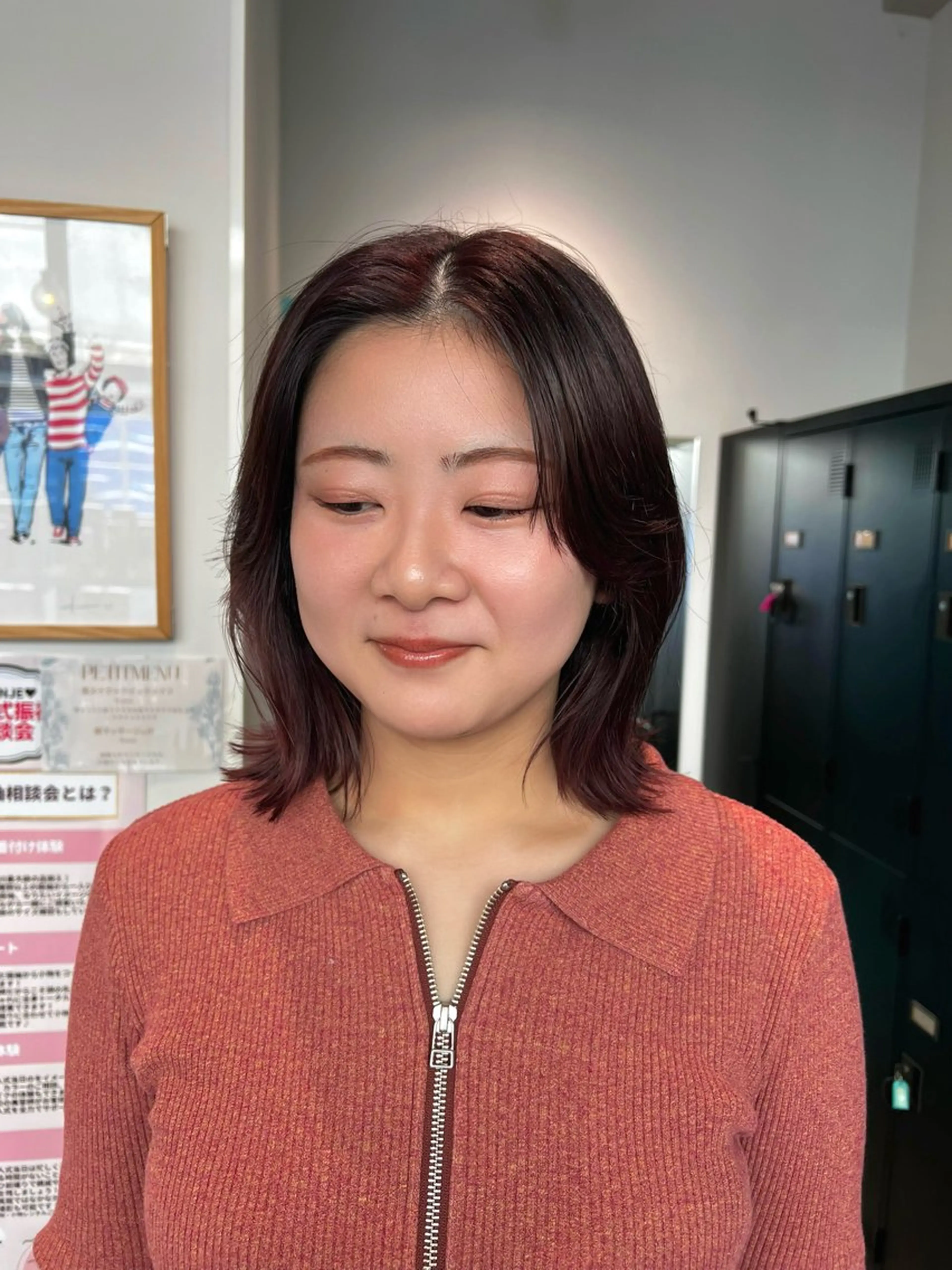 ミディアム カラー ヘアカラー トリートメント 🌞レイヤー×カラー 前川那津美🌞のヘアスタイル