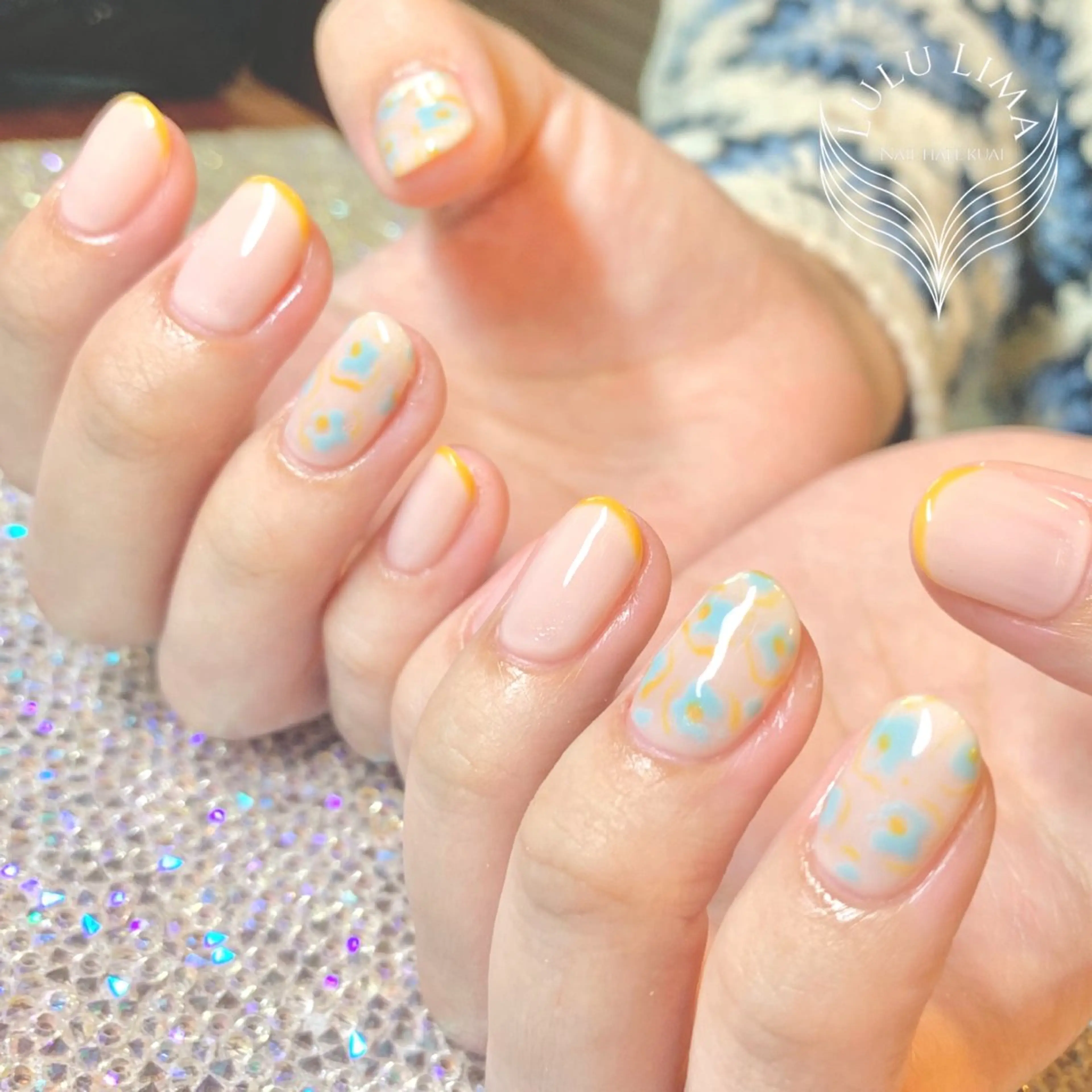 ネイル アートネイル フレンチネイル ハンドネイル ハンドケア LULU LIMAのネイルデザイン