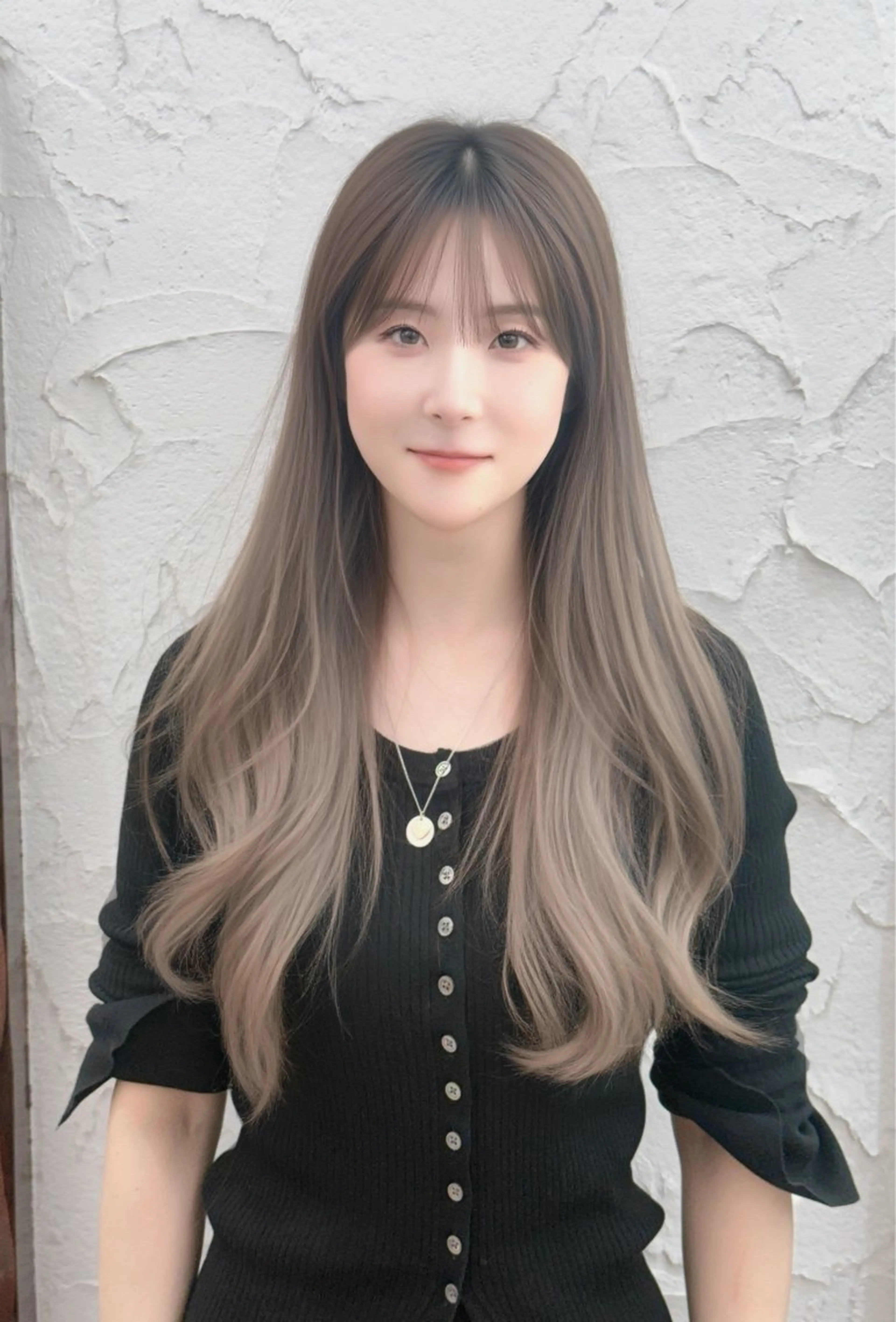 ロング カット ヘアカラー トリートメント M.SLASH 大元研二のヘアスタイル