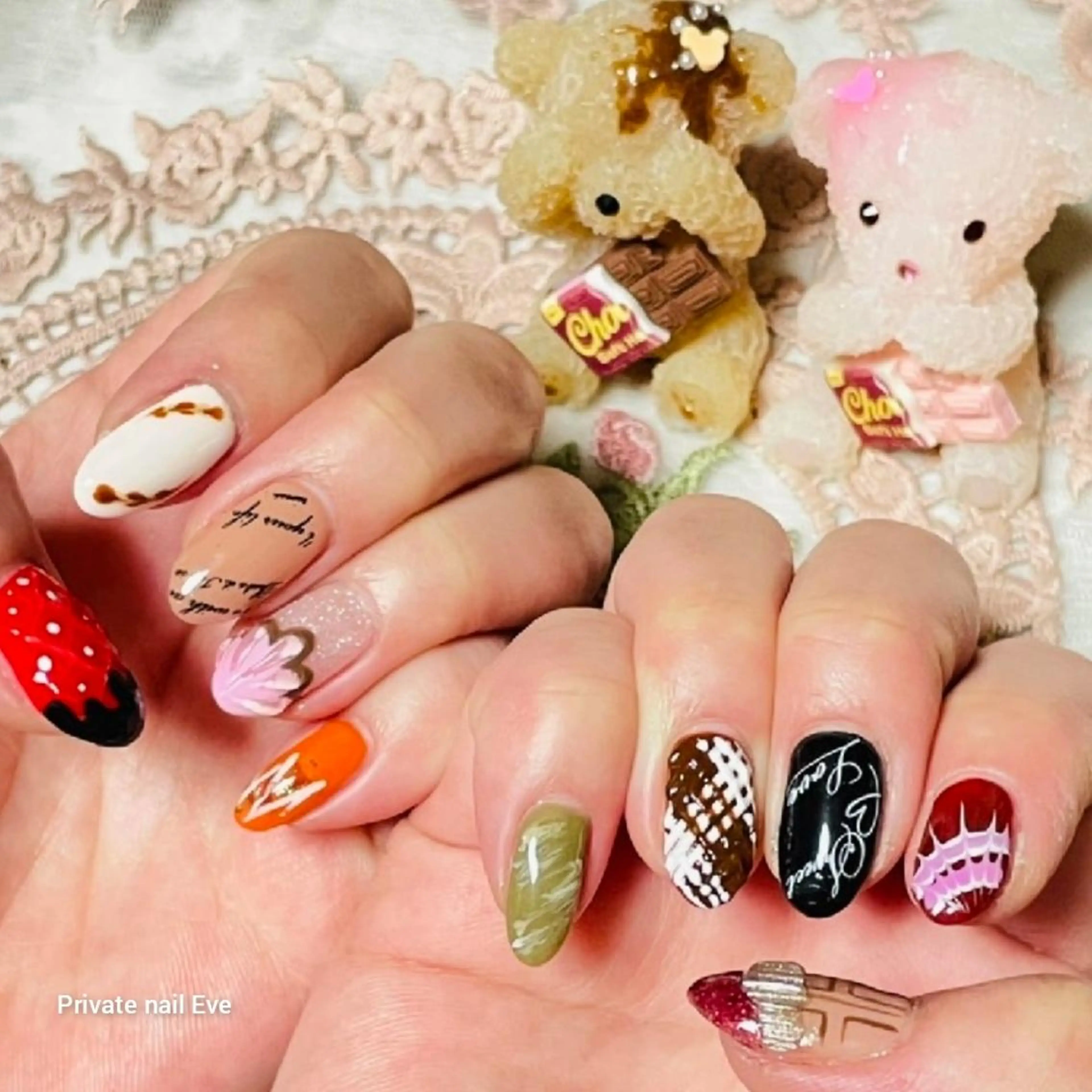 ネイル バレンタイン ハンドネイル ネイル junkoのネイルデザイン