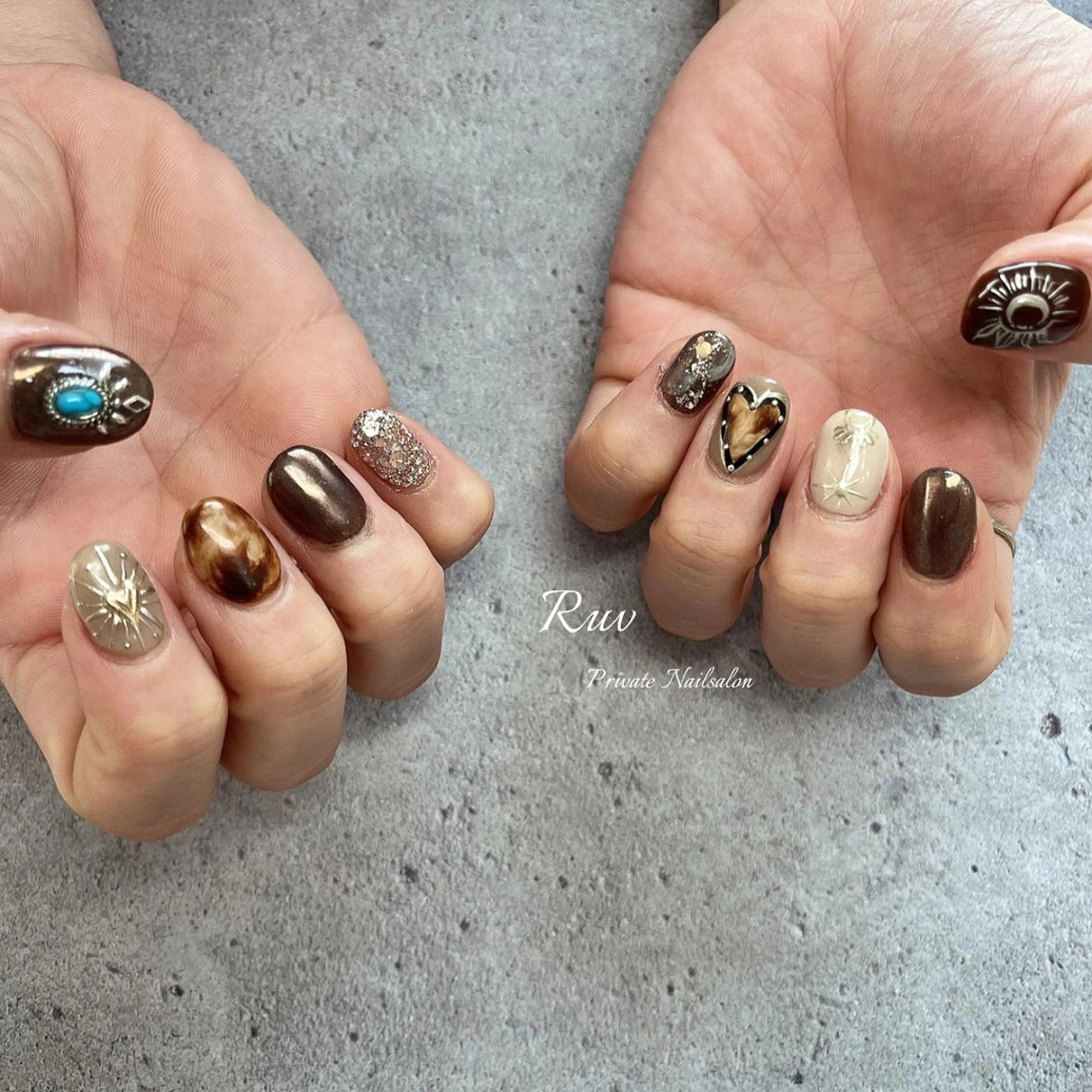 ネイル ハンドネイル プライベート ネイルサロン　ルヴのネイルデザイン