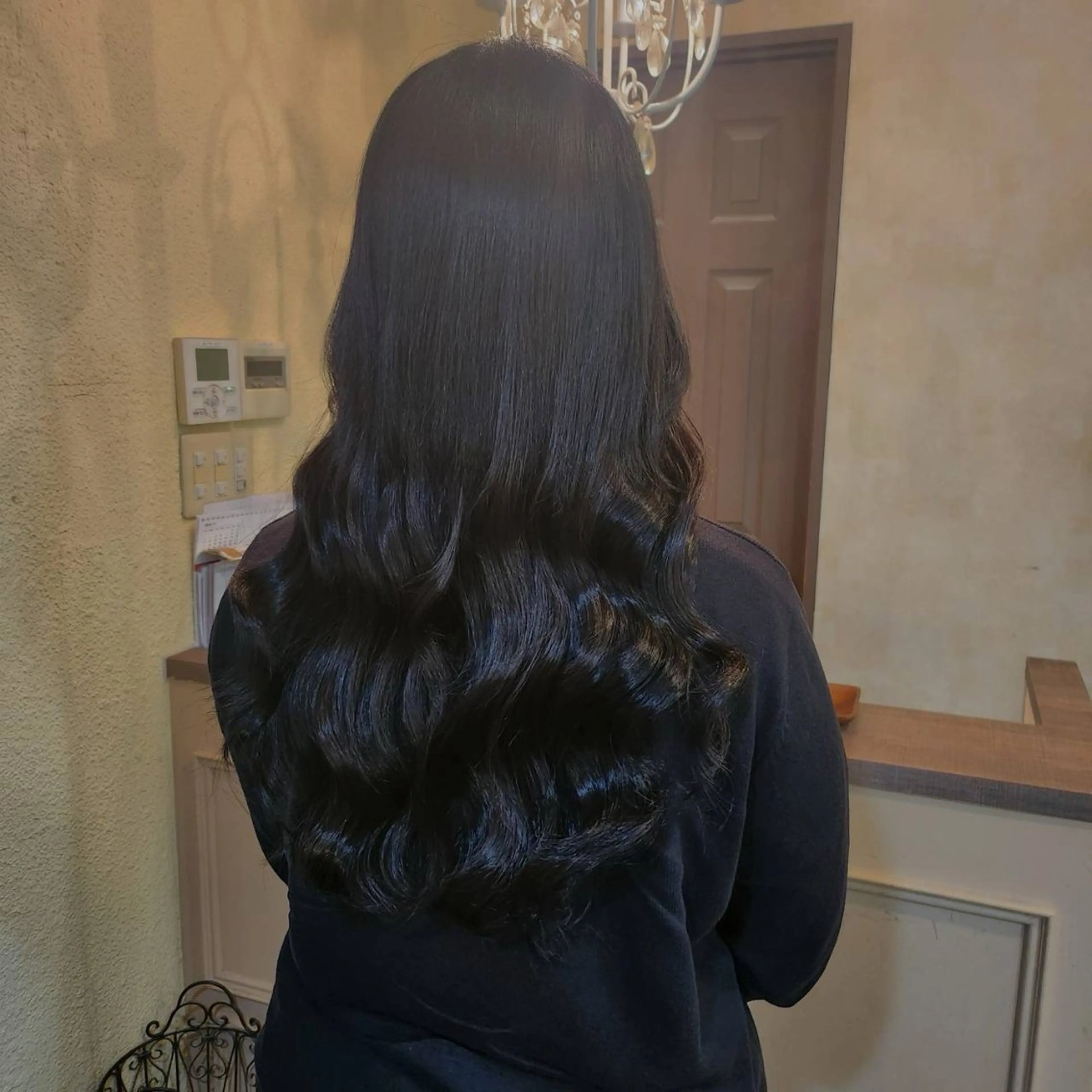 ロング ヘアアレンジ シールエクステ エクステ カット エクステ MagicMush ✴︎シールエクステのヘアスタイル