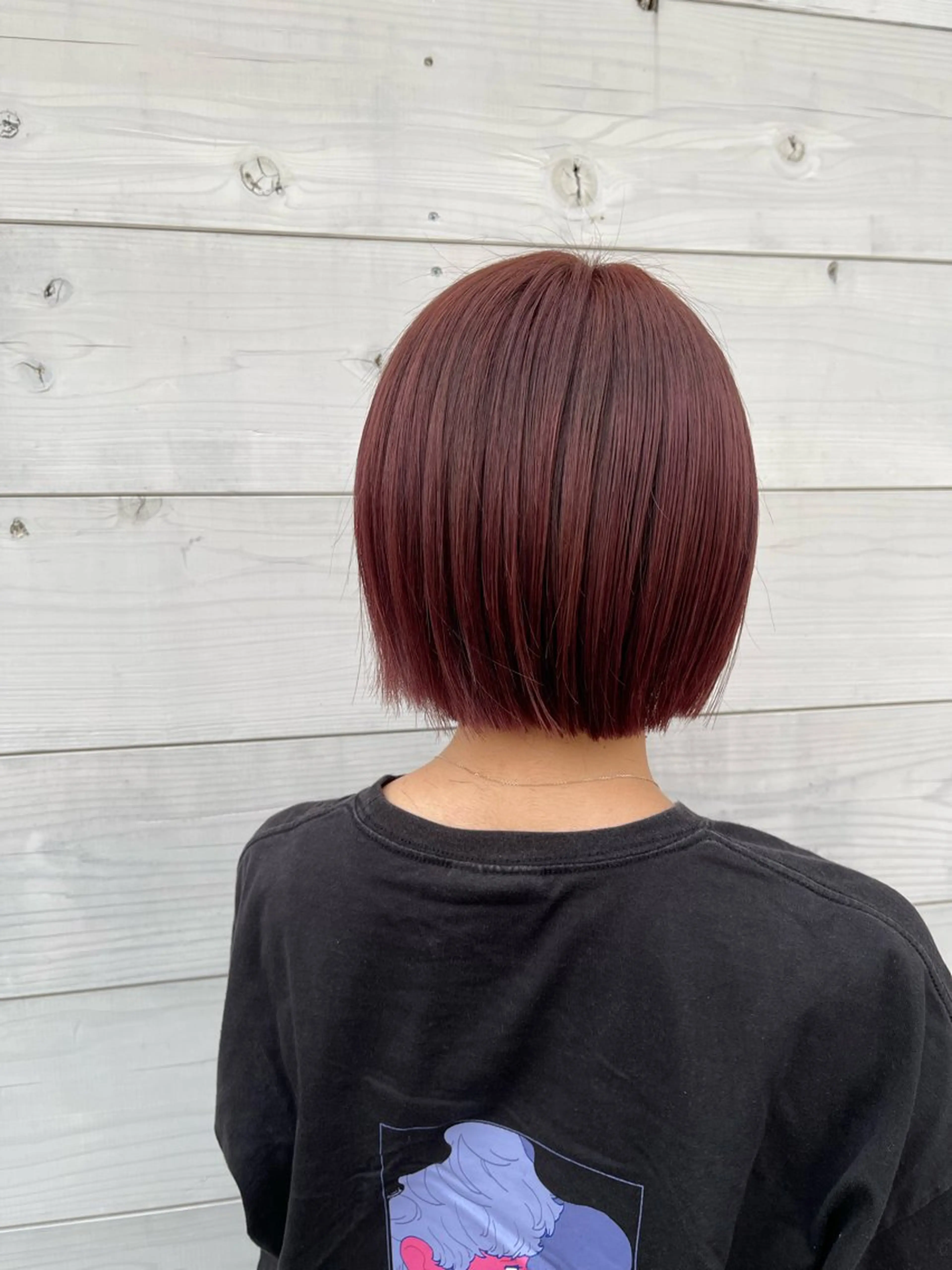 ミディアム カット ヘアカラー 磧本 祐里恵のヘアスタイル