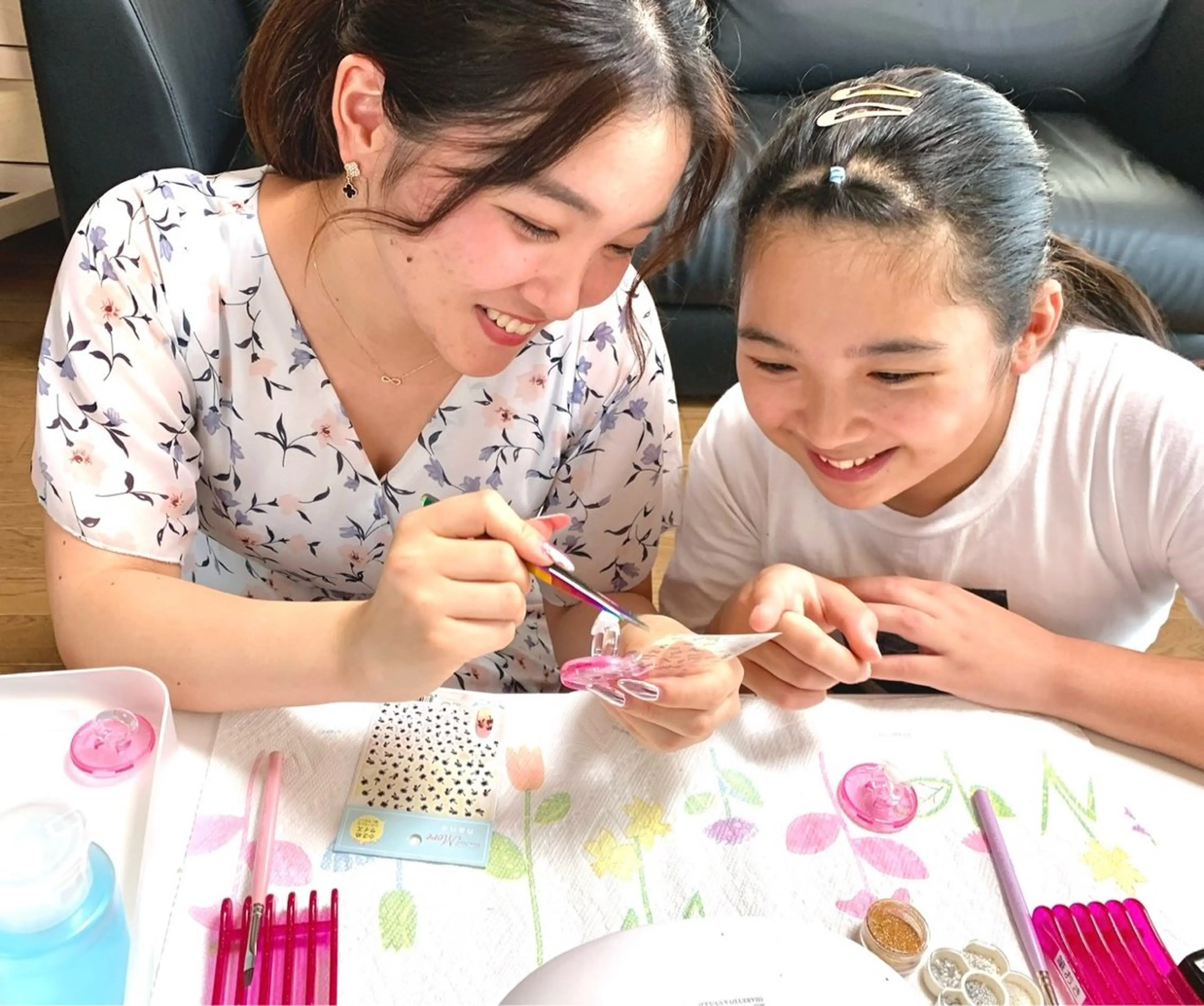 体験ネイルレッスンの写真