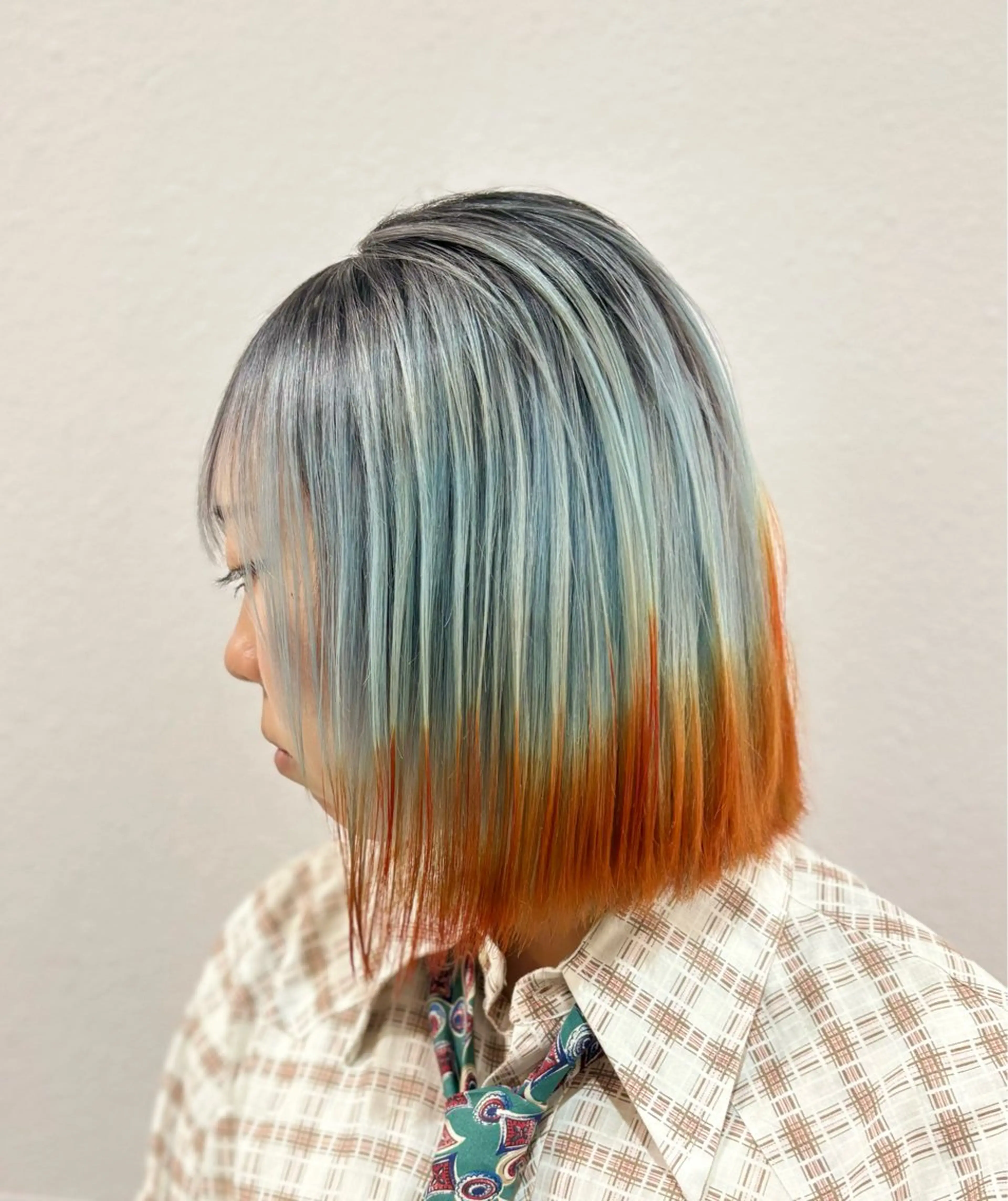 ミディアム カラー カット ヘアカラー トリートメント GaKu/ハイトーン /ブリーチ/レイヤーのヘアスタイル