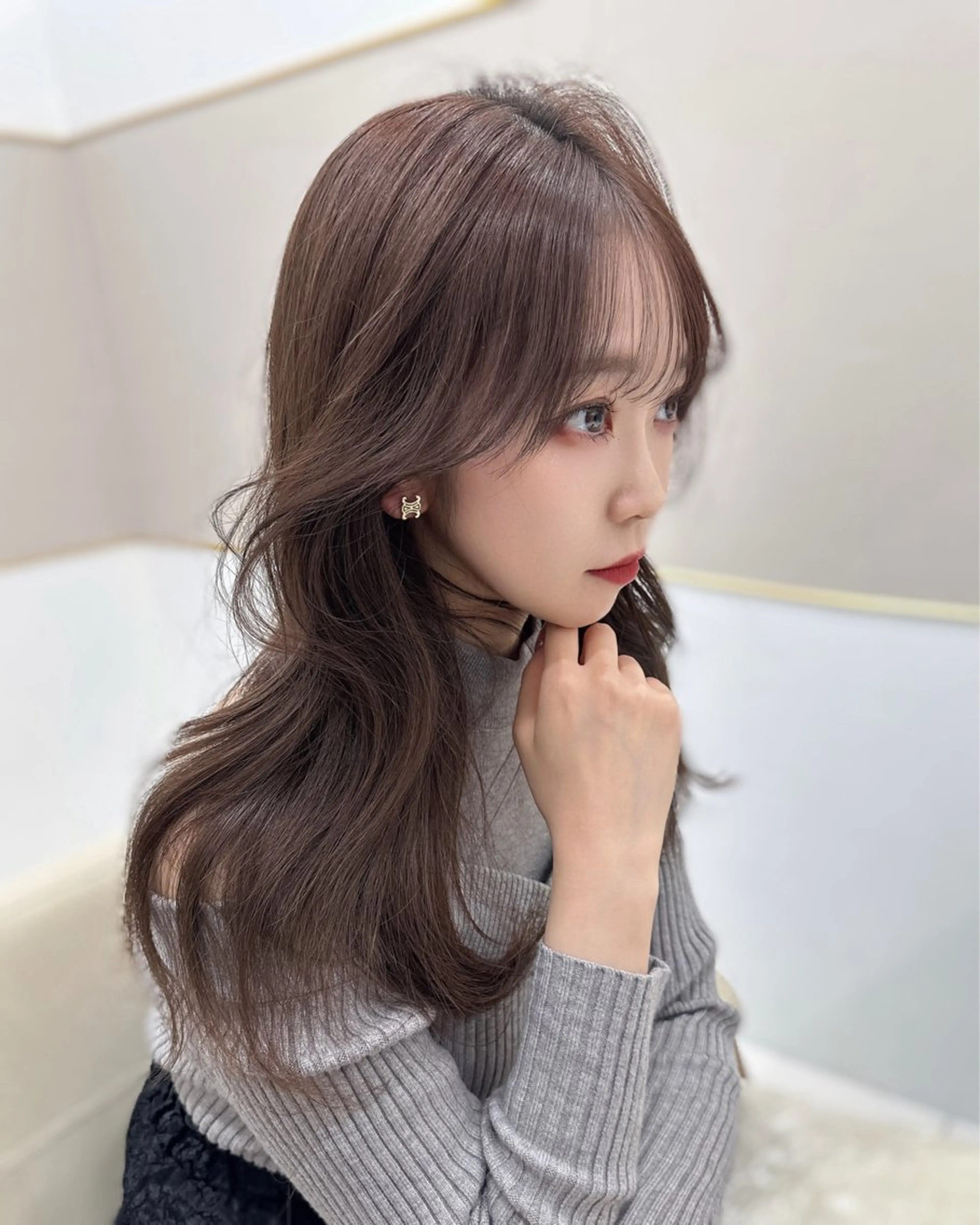 ロング カラー 名古屋/レイヤー 島原　由璃のヘアスタイル