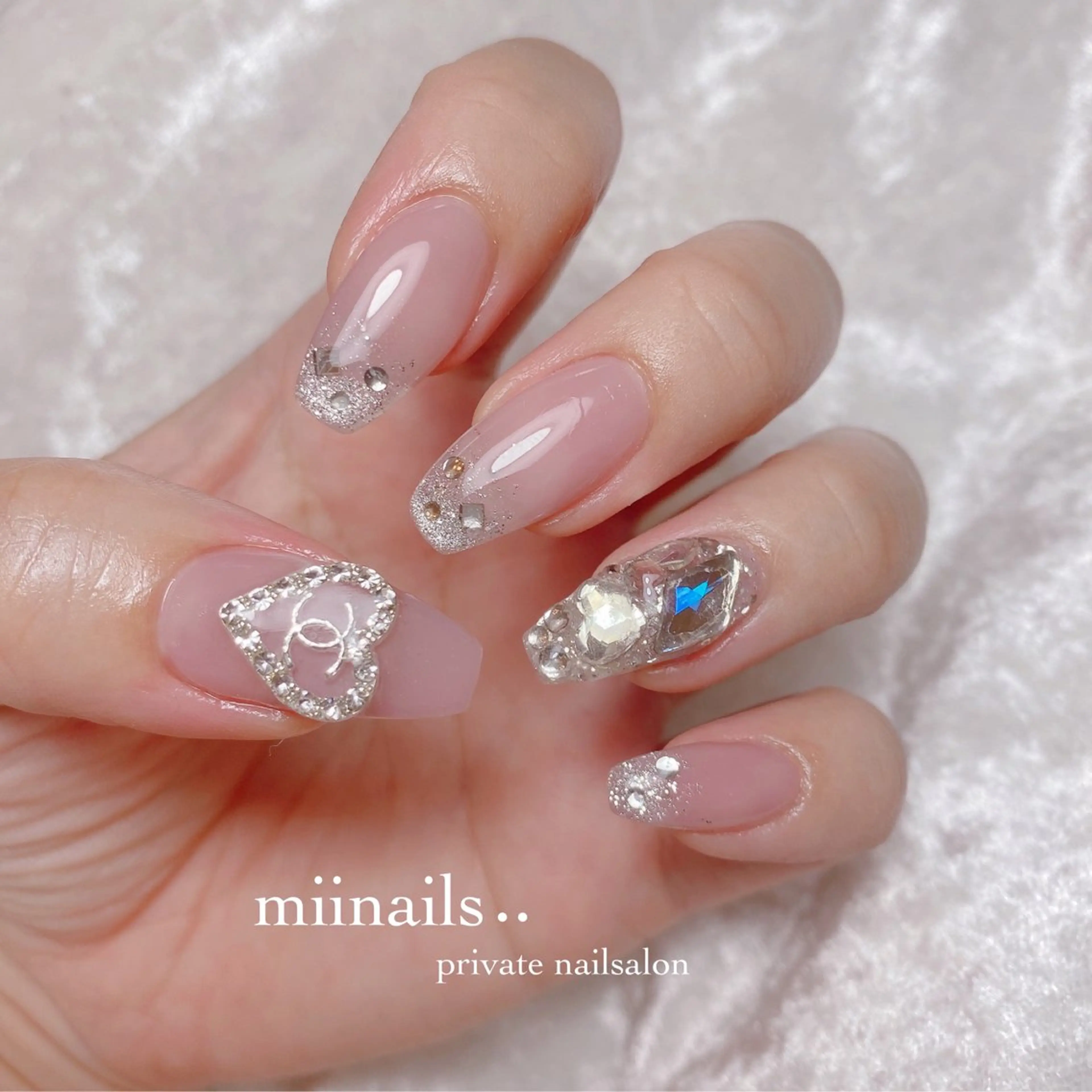 ネイル 韓国ネイル ワンホンネイル ハンドネイル nailsalon miinailsのネイルデザイン