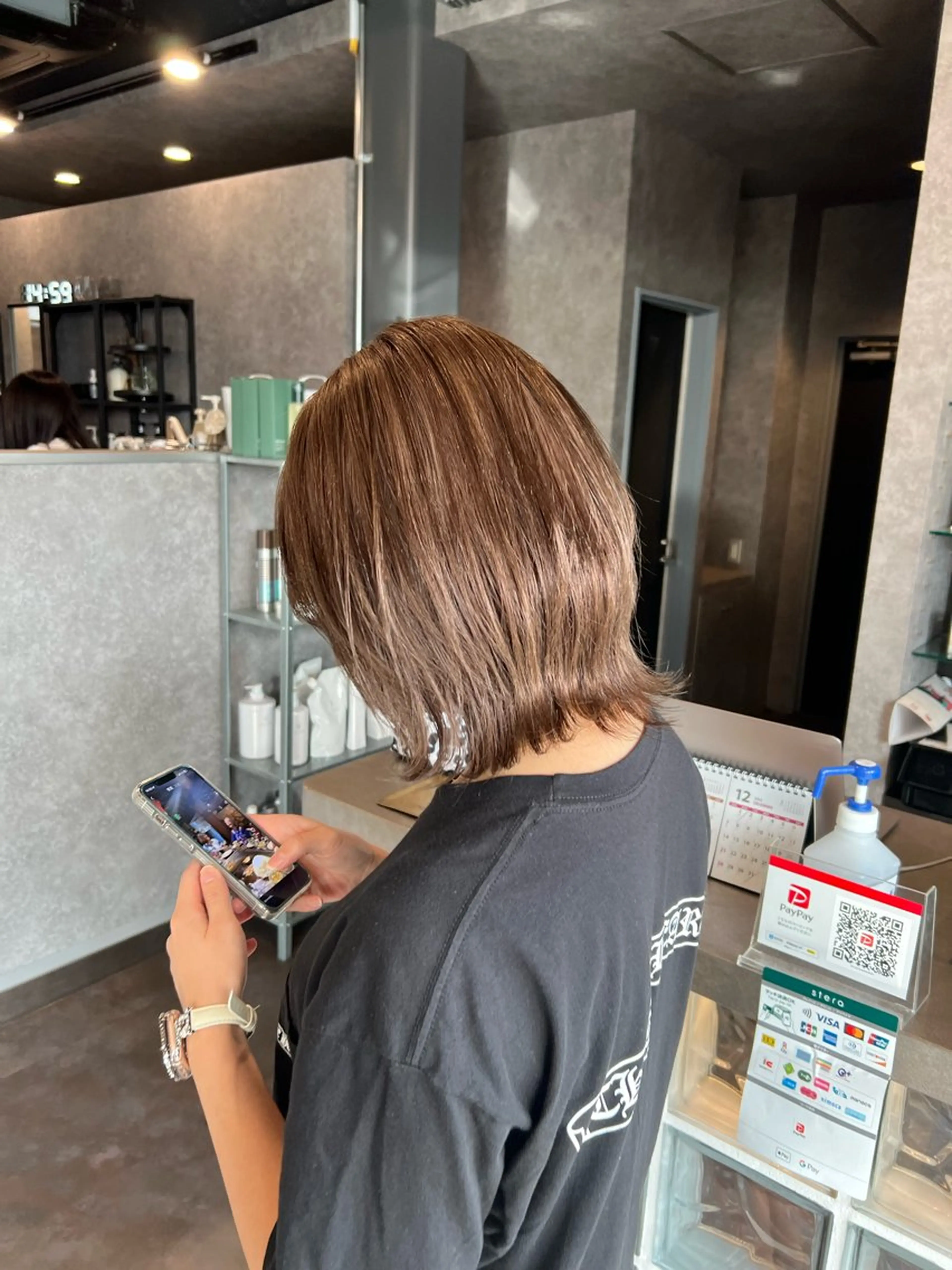 ミディアム ink yukariのヘアスタイル