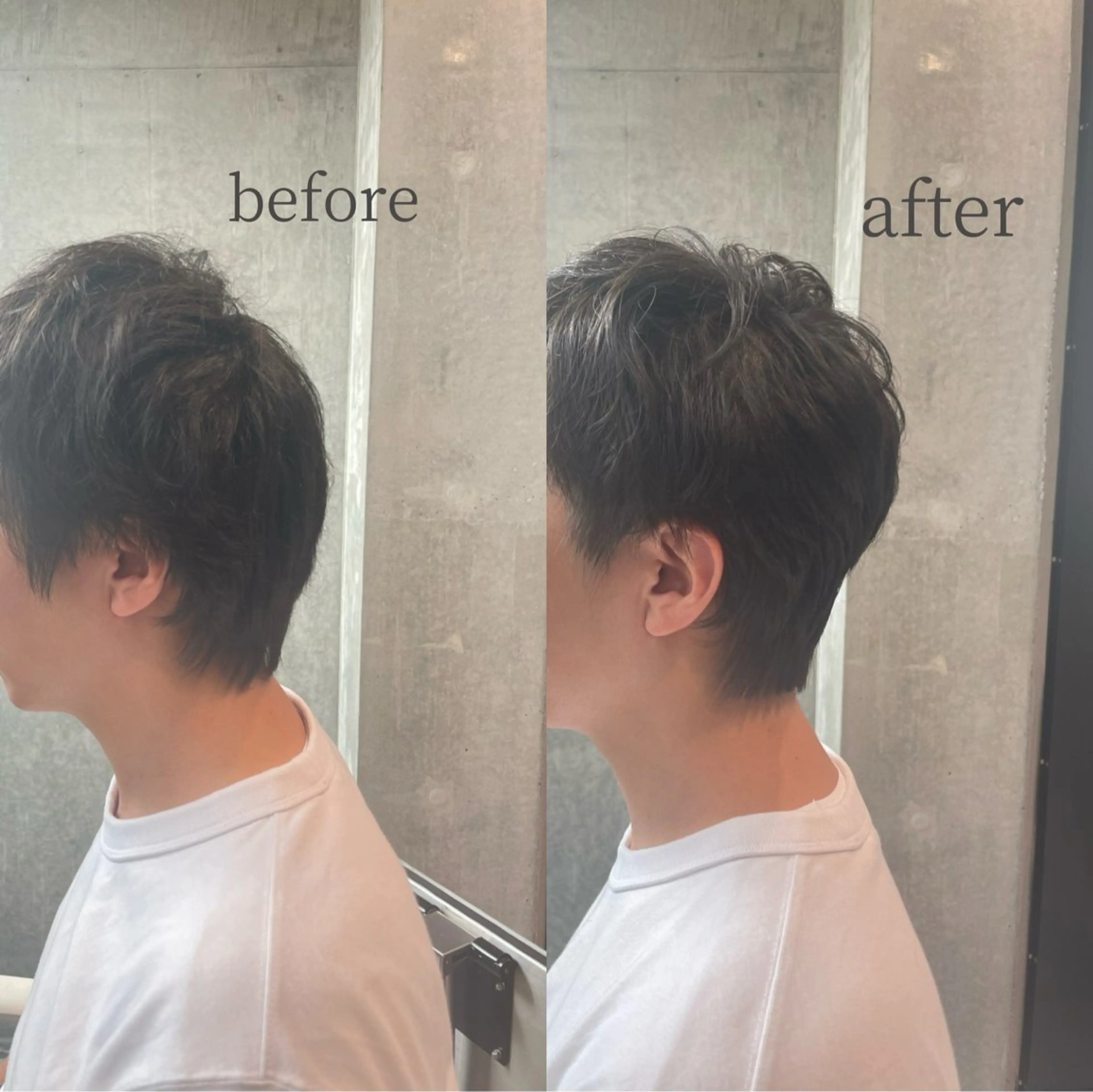 パーマ メンズ カット パーマ 縮毛矯正特化🩰 竹口はるかのヘアスタイル