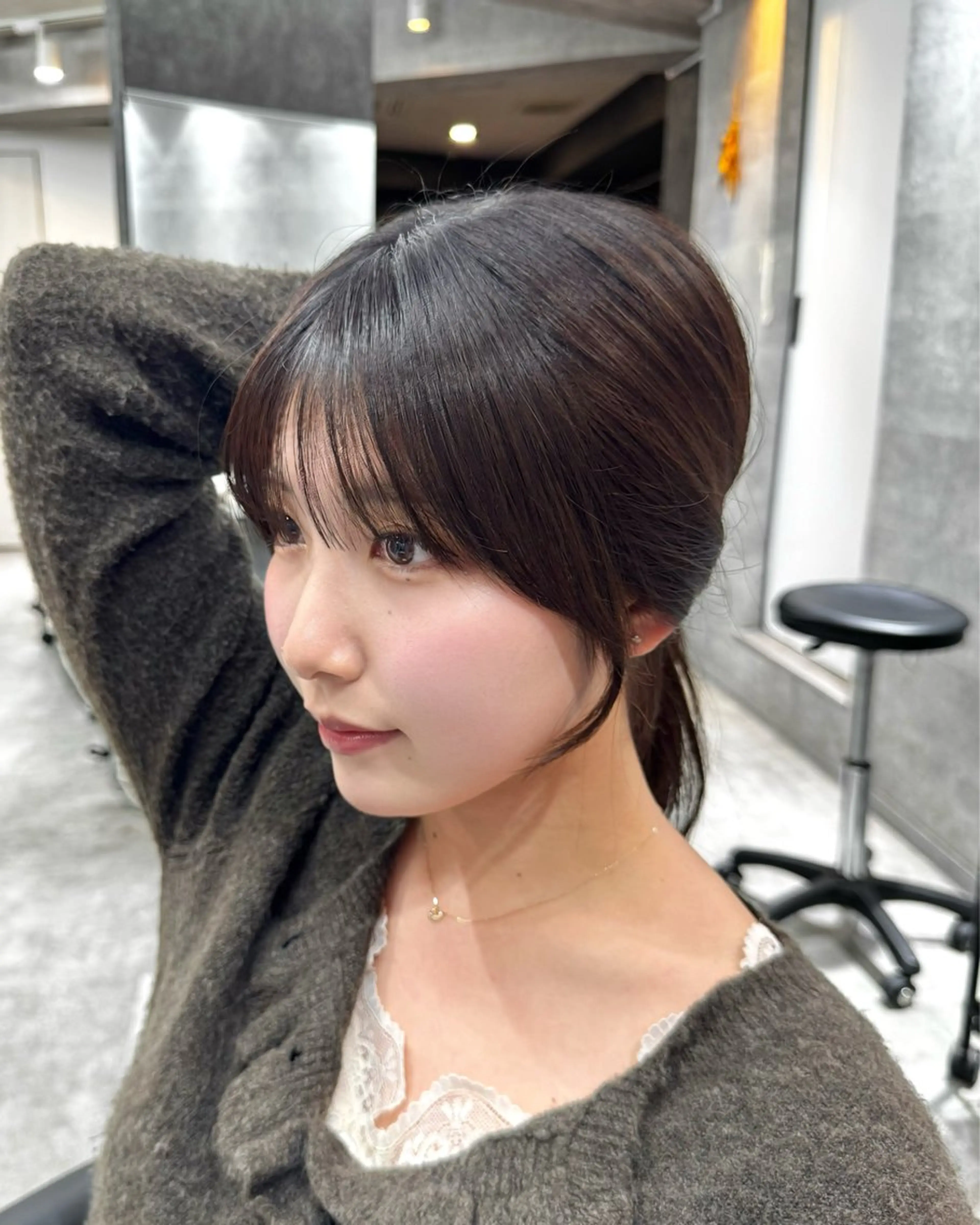 ミディアム カラー カット 新宿/顔周りカット/ レイヤー/がっきーのヘアスタイル