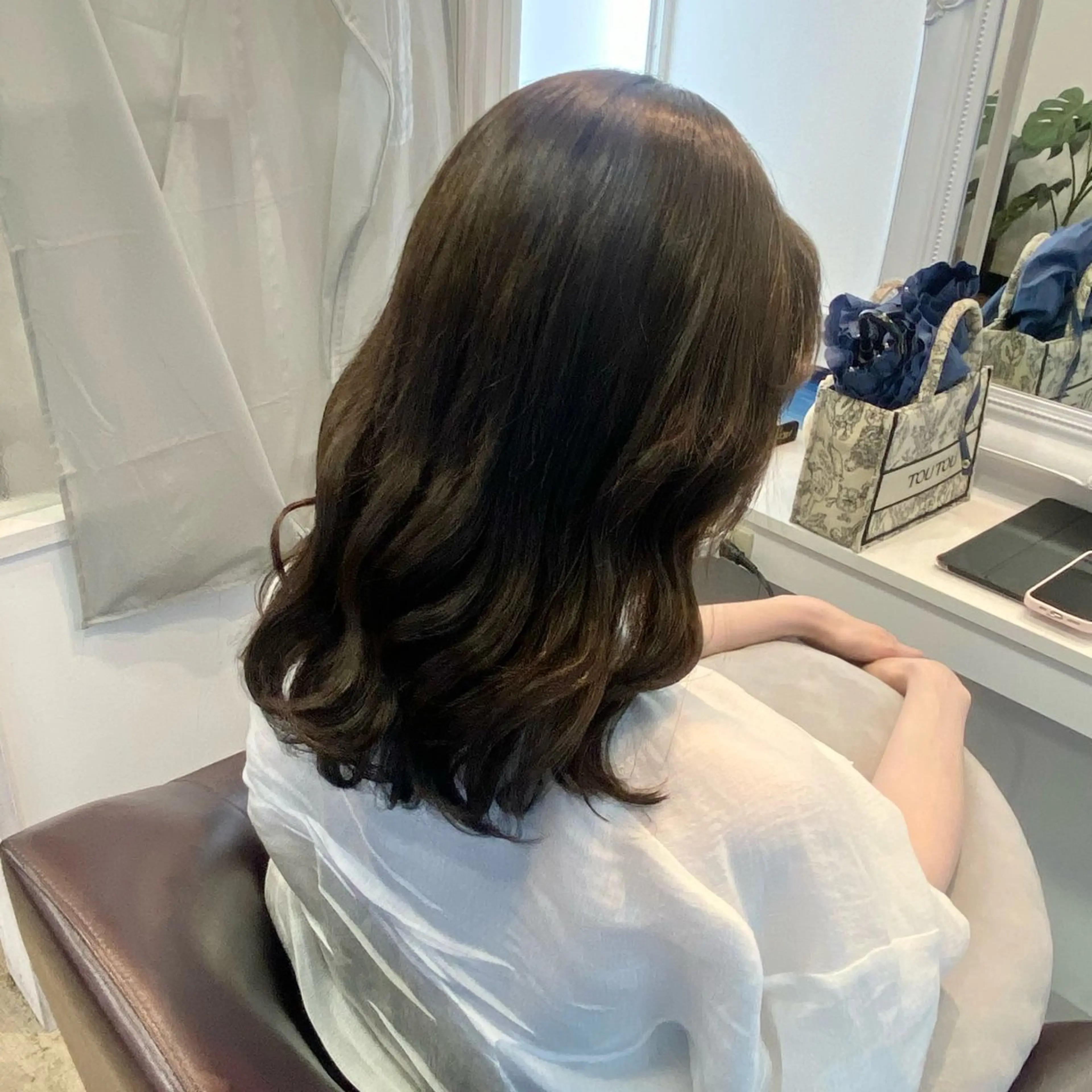 ミディアム カラー 透明感カラー オリーブカラー 𝑆𝐴𝑂𝑅𝐼 /大森🪞🎀のヘアスタイル